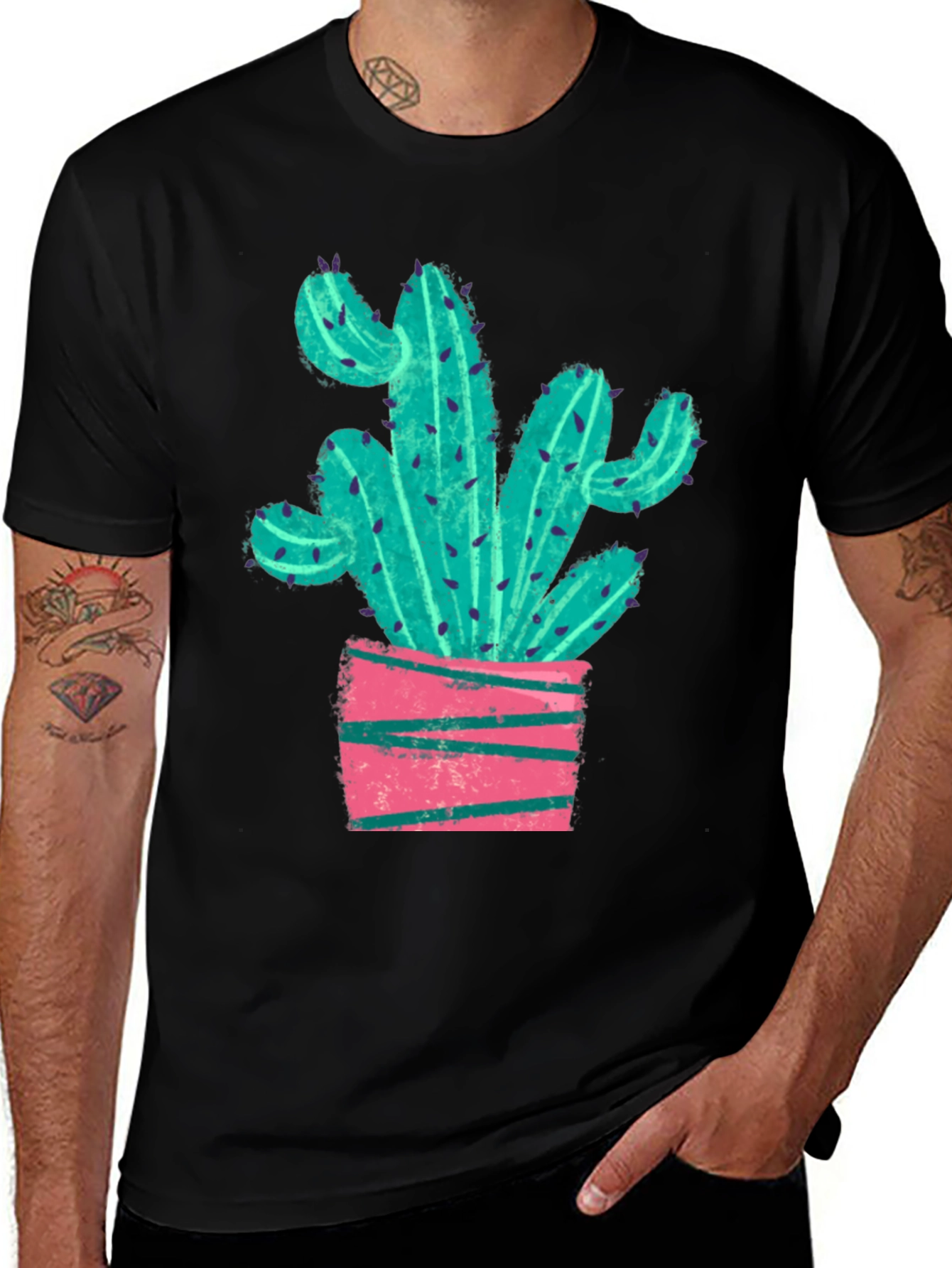 Cactus Graphic Tee - Trendy Plant Lovers Shirt