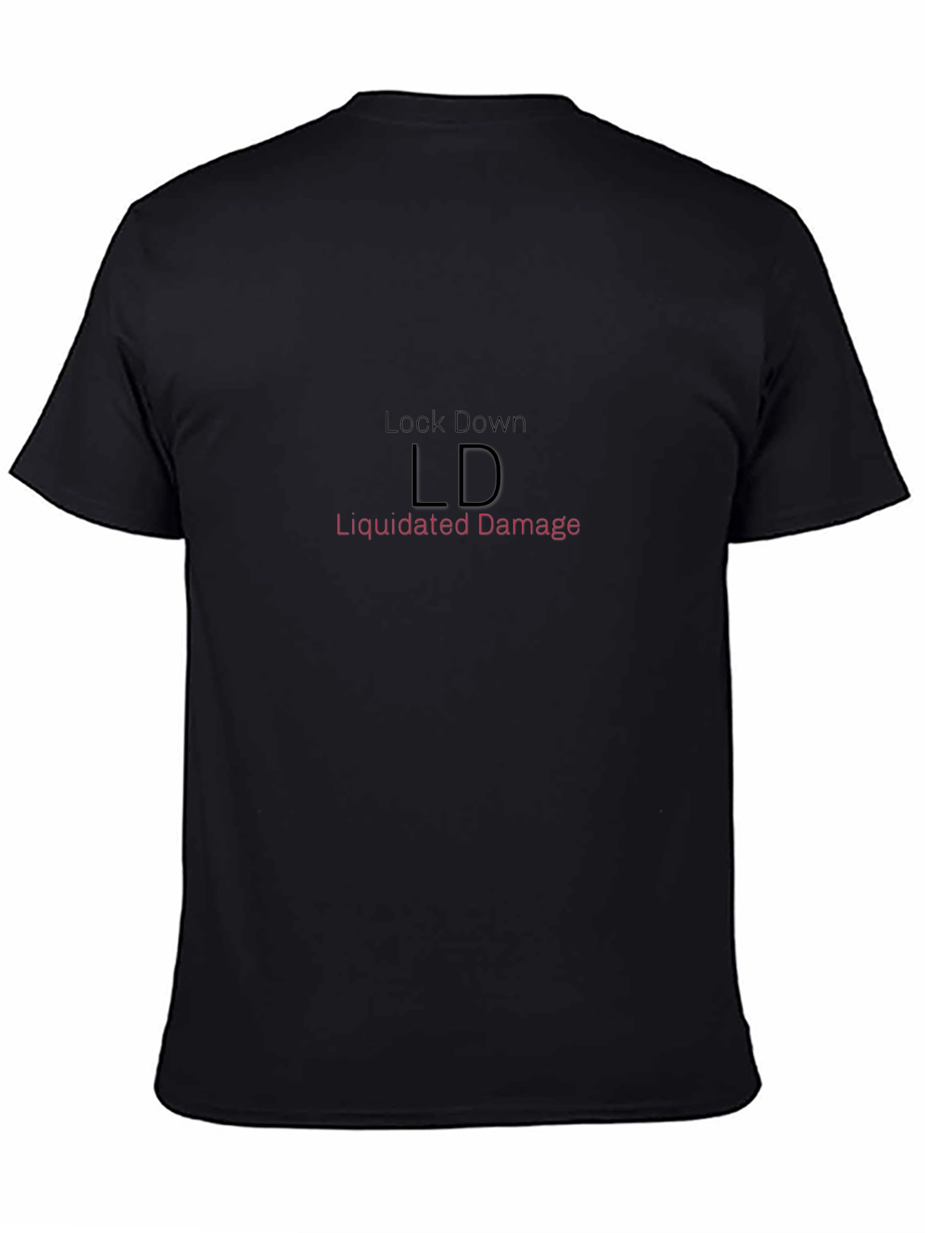 Black LD Liquidated Damage Graphic Tee