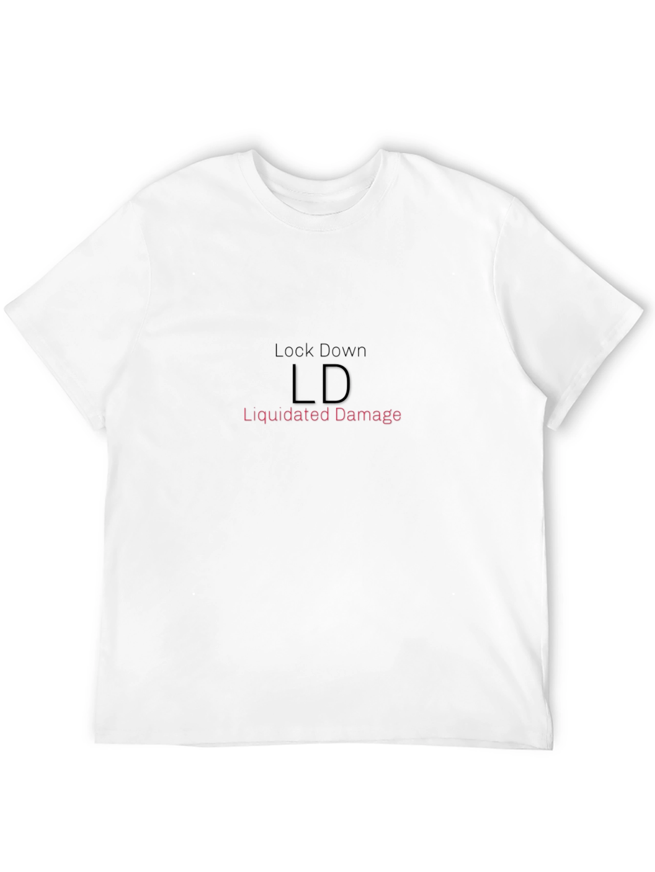 Black LD Liquidated Damage Graphic Tee
