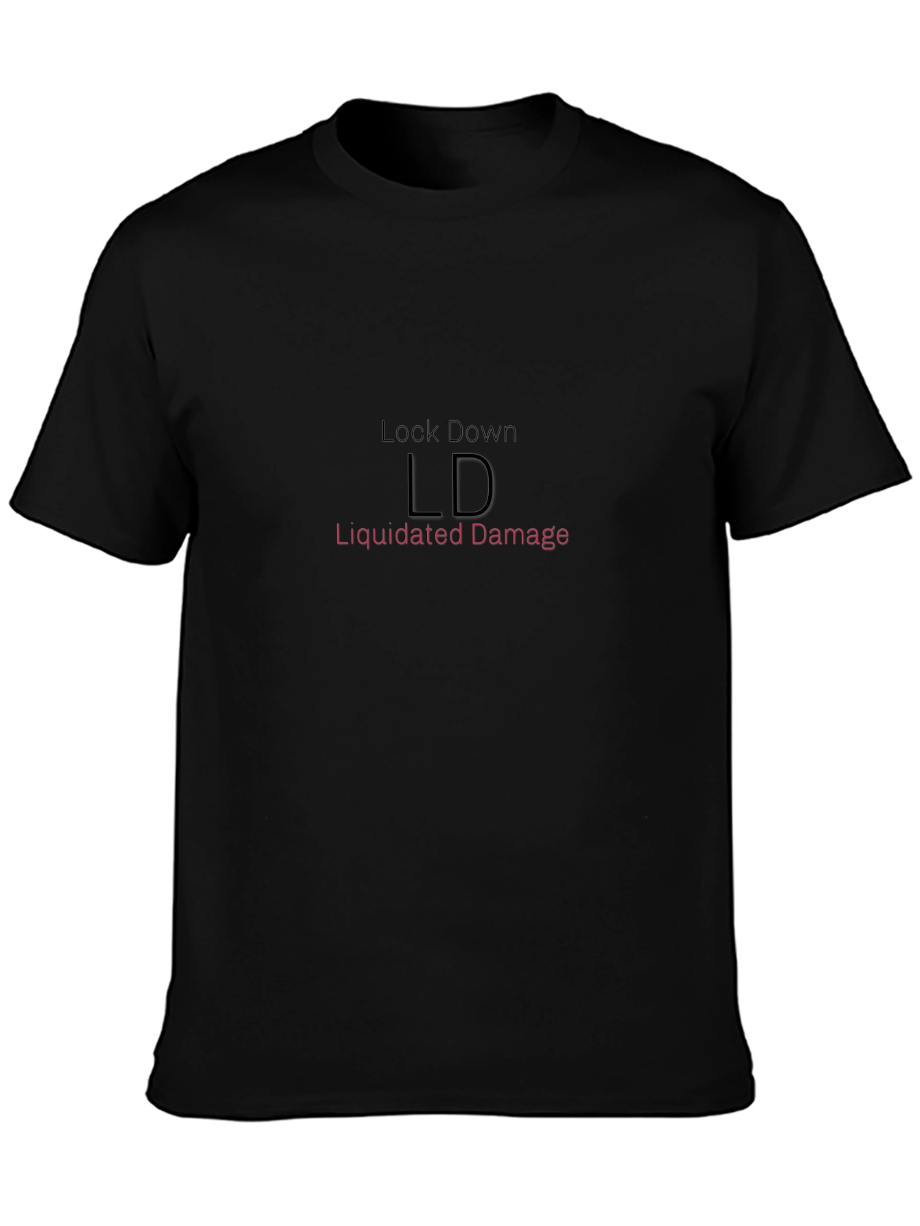 Black LD Liquidated Damage Graphic Tee
