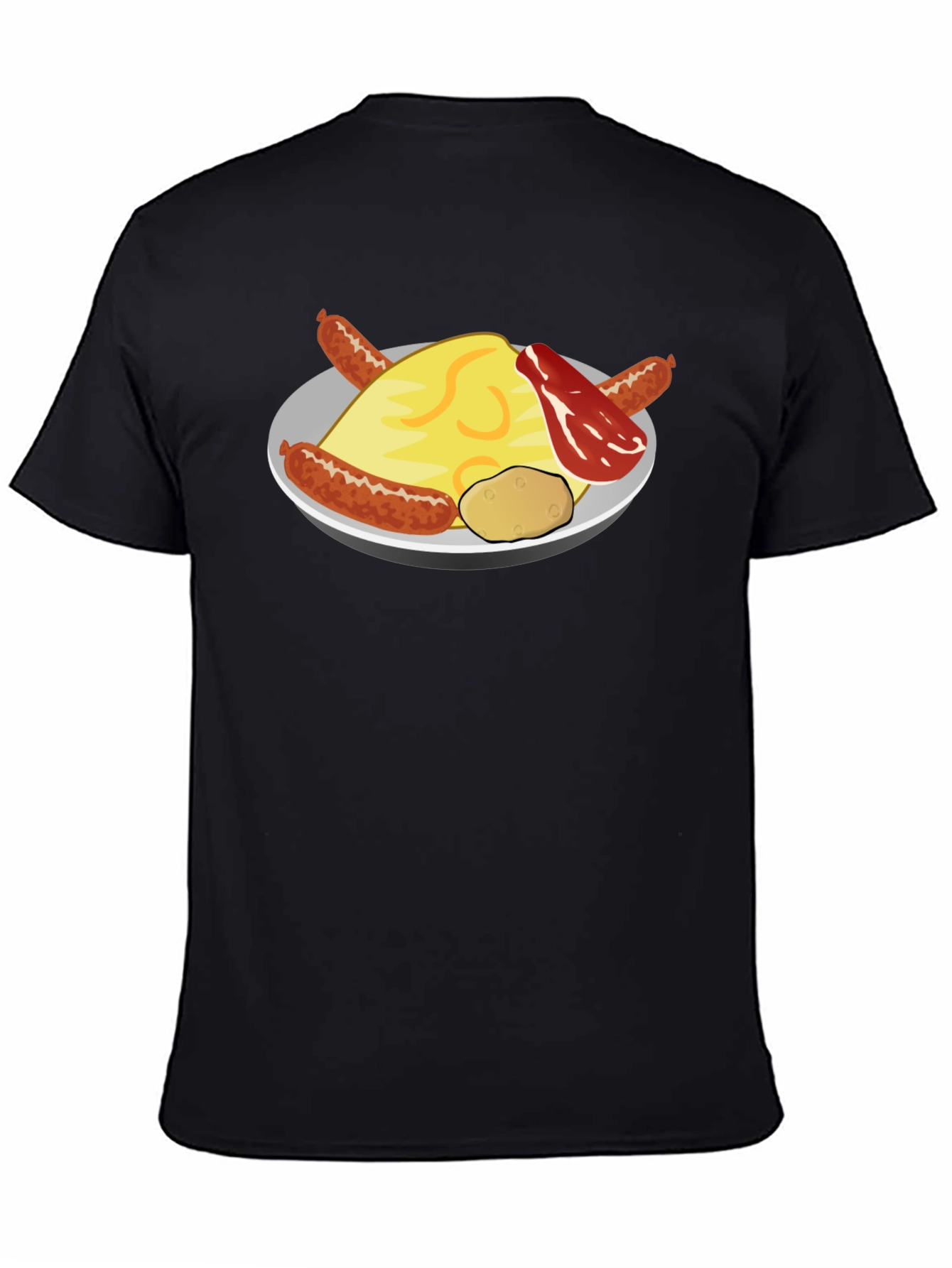 Breakfast Food Graphic Tee - Sausage & Potatoes