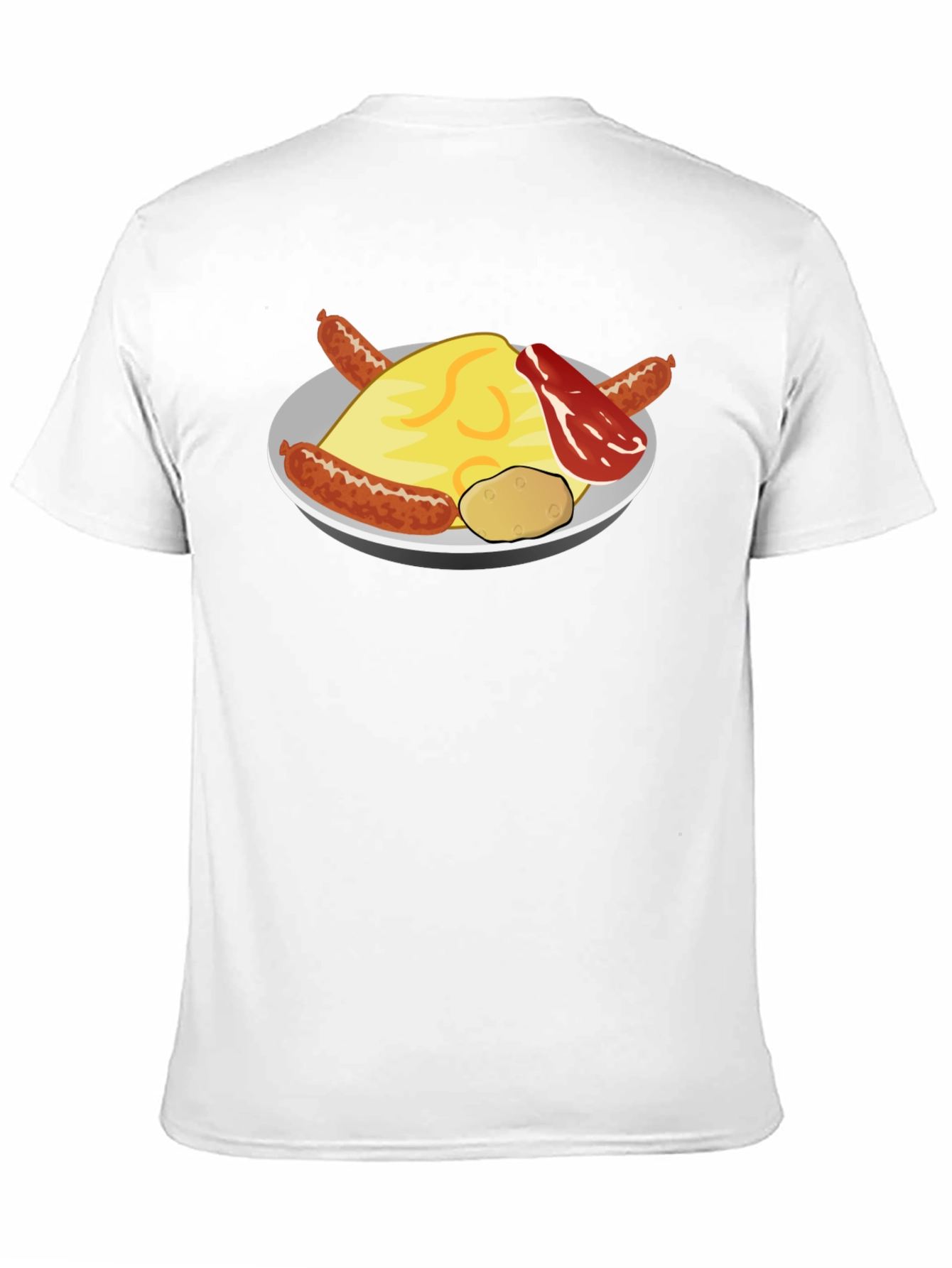 Breakfast Food Graphic Tee - Sausage & Potatoes