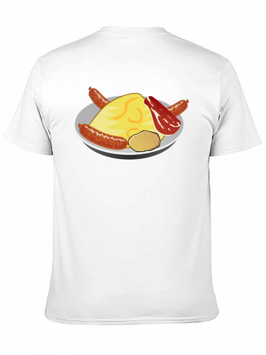Breakfast Food Graphic Tee - Sausage & Potatoes