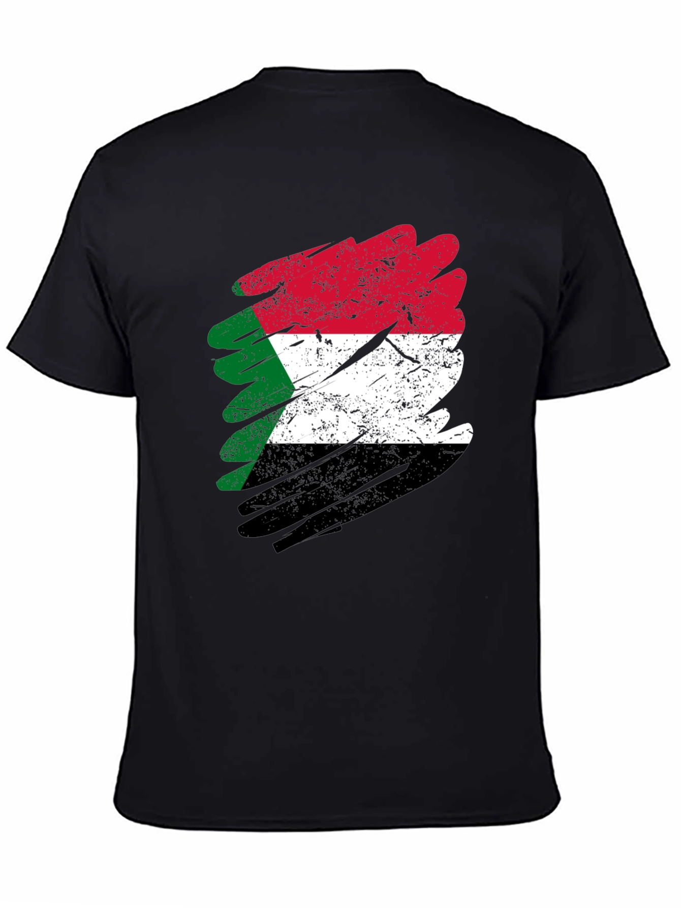 Sudan Flag Distressed T-Shirt - Sudanese Pride