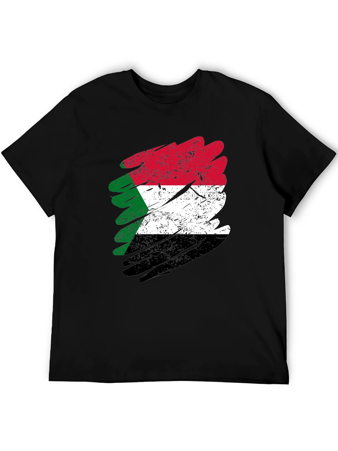 Sudan Flag Distressed T-Shirt - Sudanese Pride