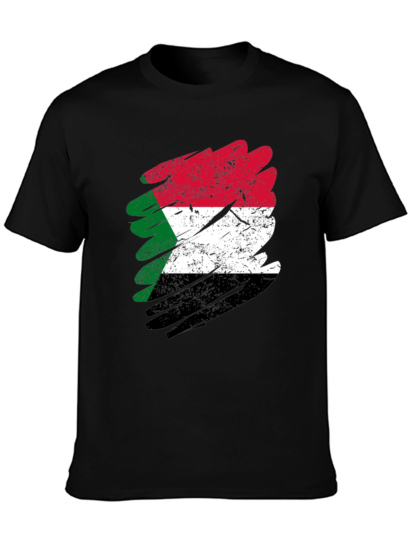 Sudan Flag Distressed T-Shirt - Sudanese Pride