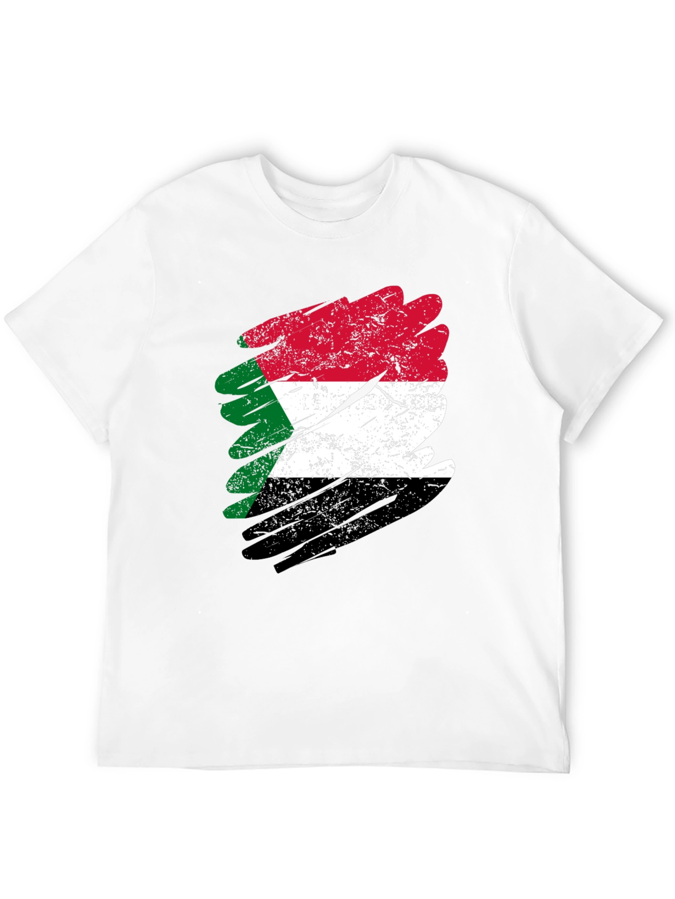 Sudan Flag Distressed T-Shirt - Sudanese Pride