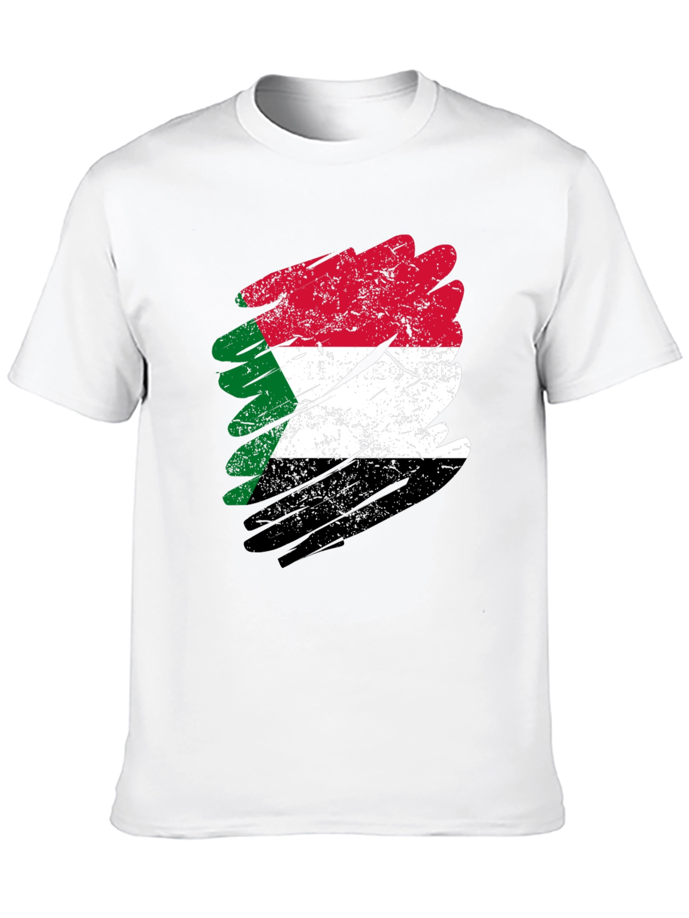 Sudan Flag Distressed T-Shirt - Sudanese Pride