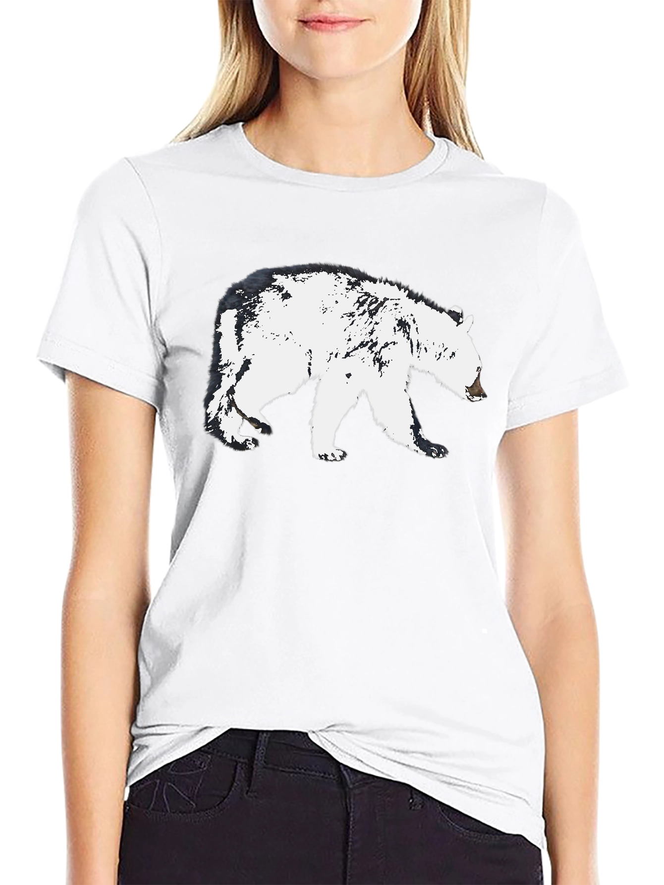 Bear Graphic Black T-Shirt