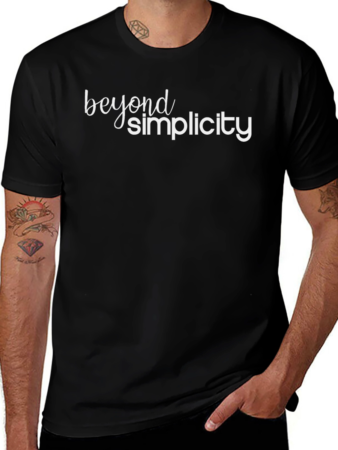 Beyond Simplicity Black Graphic Tee