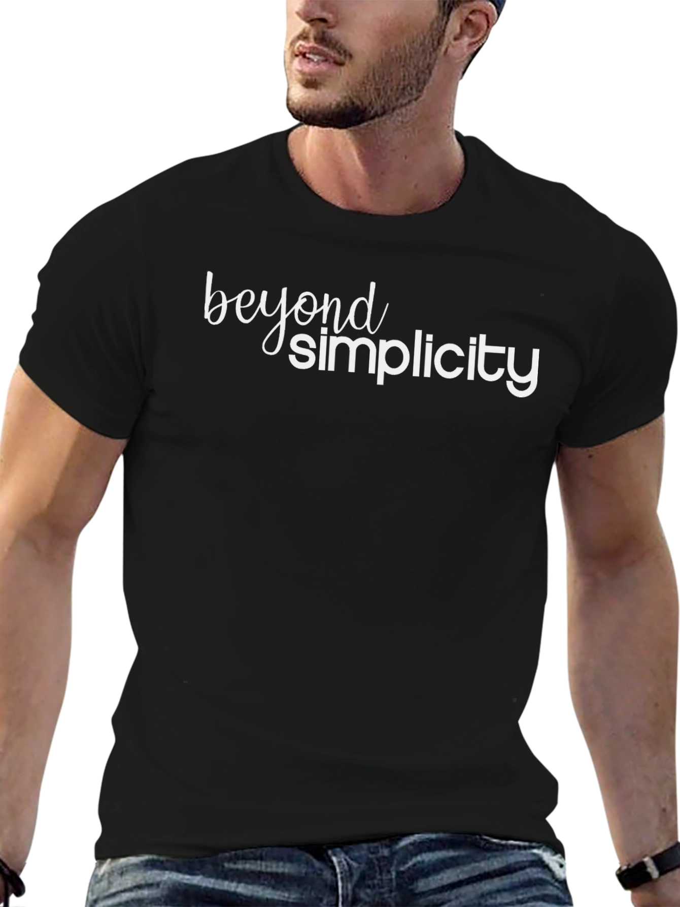 Beyond Simplicity Black Graphic Tee