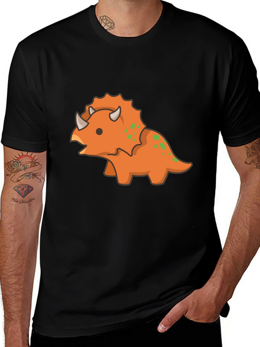 Triceratops Graphic Tee - Cool Dinosaur T-Shirt