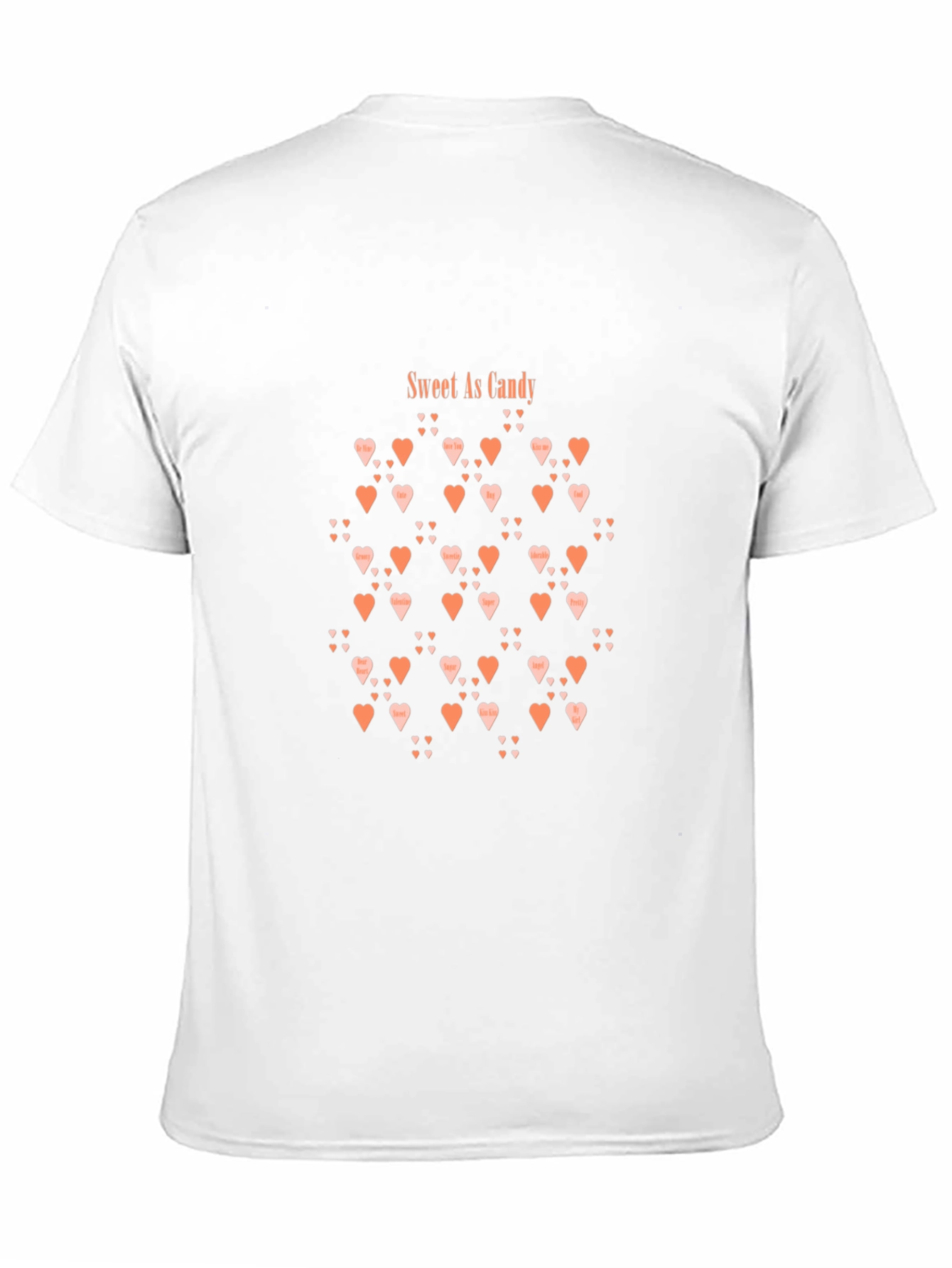Sweet As Candy Heart Print T-Shirt