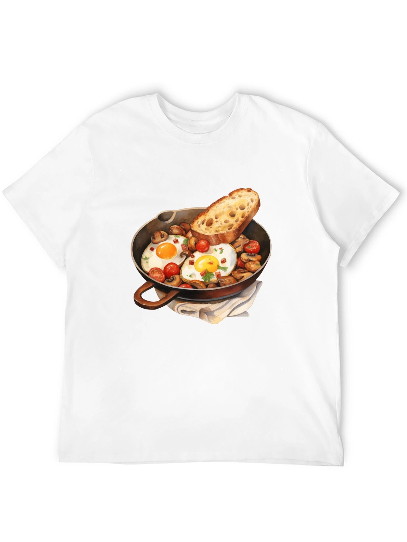 Breakfast Skillet Graphic Tee - Foodie Fashion