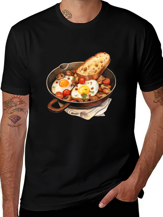 Breakfast Skillet Graphic Tee - Foodie Fashion
