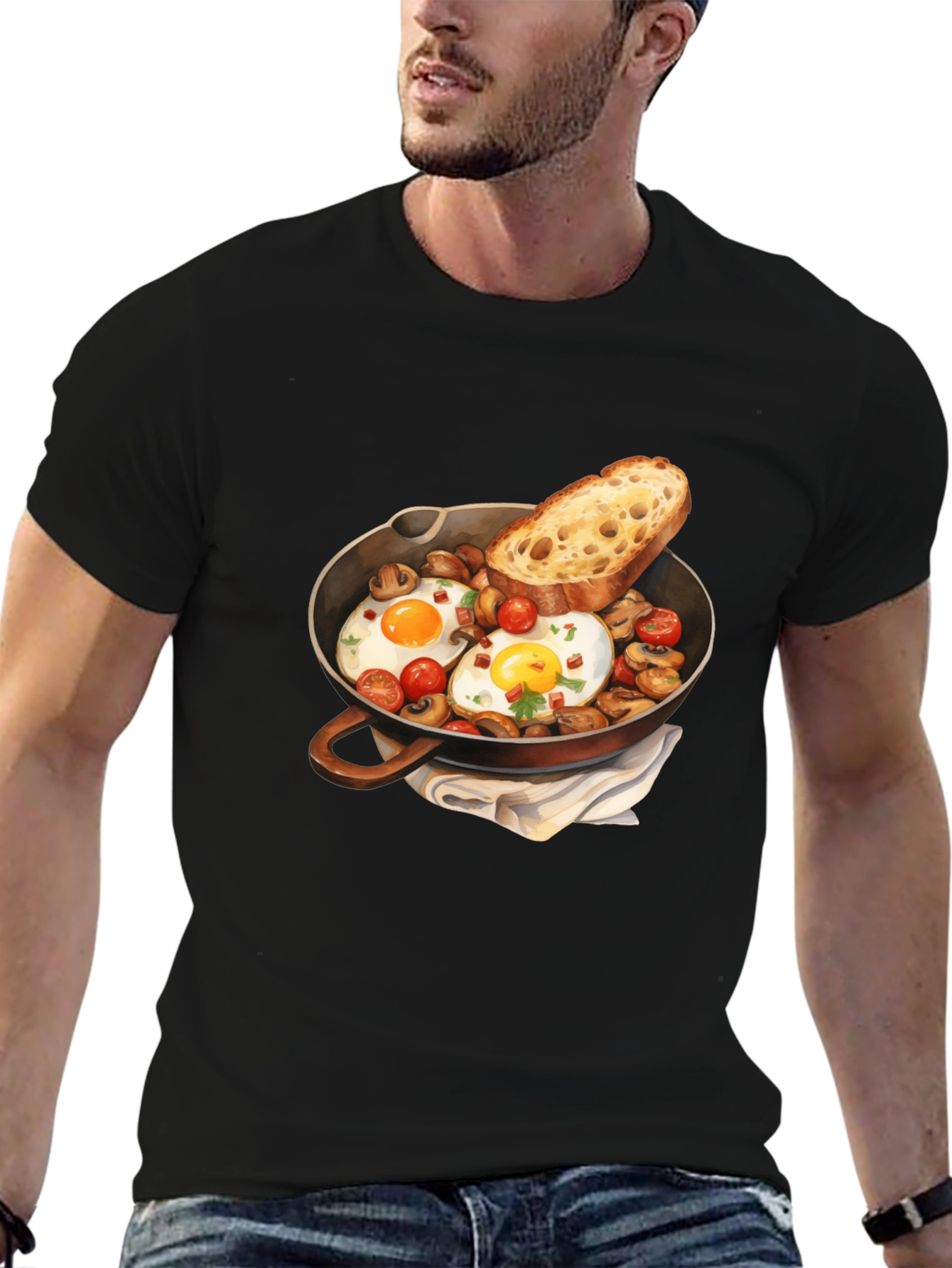 Breakfast Skillet Graphic Tee - Foodie Fashion