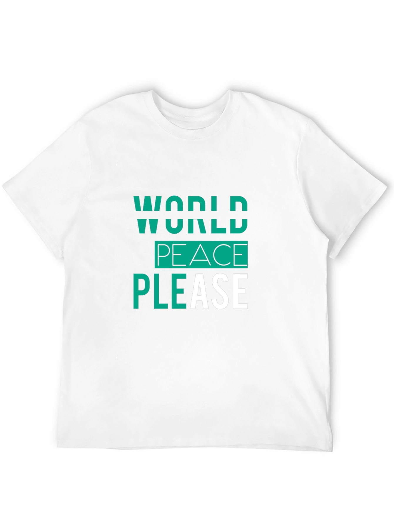 World Peace Please Black Graphic Tee
