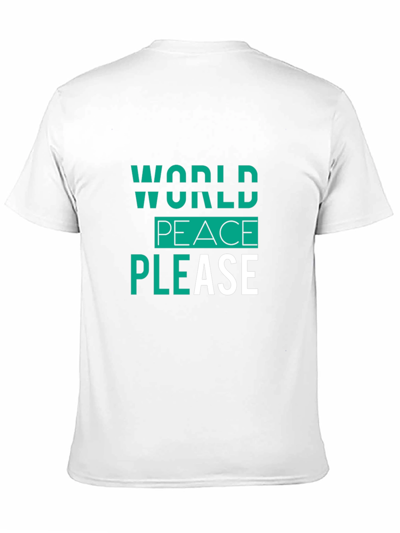 World Peace Please Black Graphic Tee