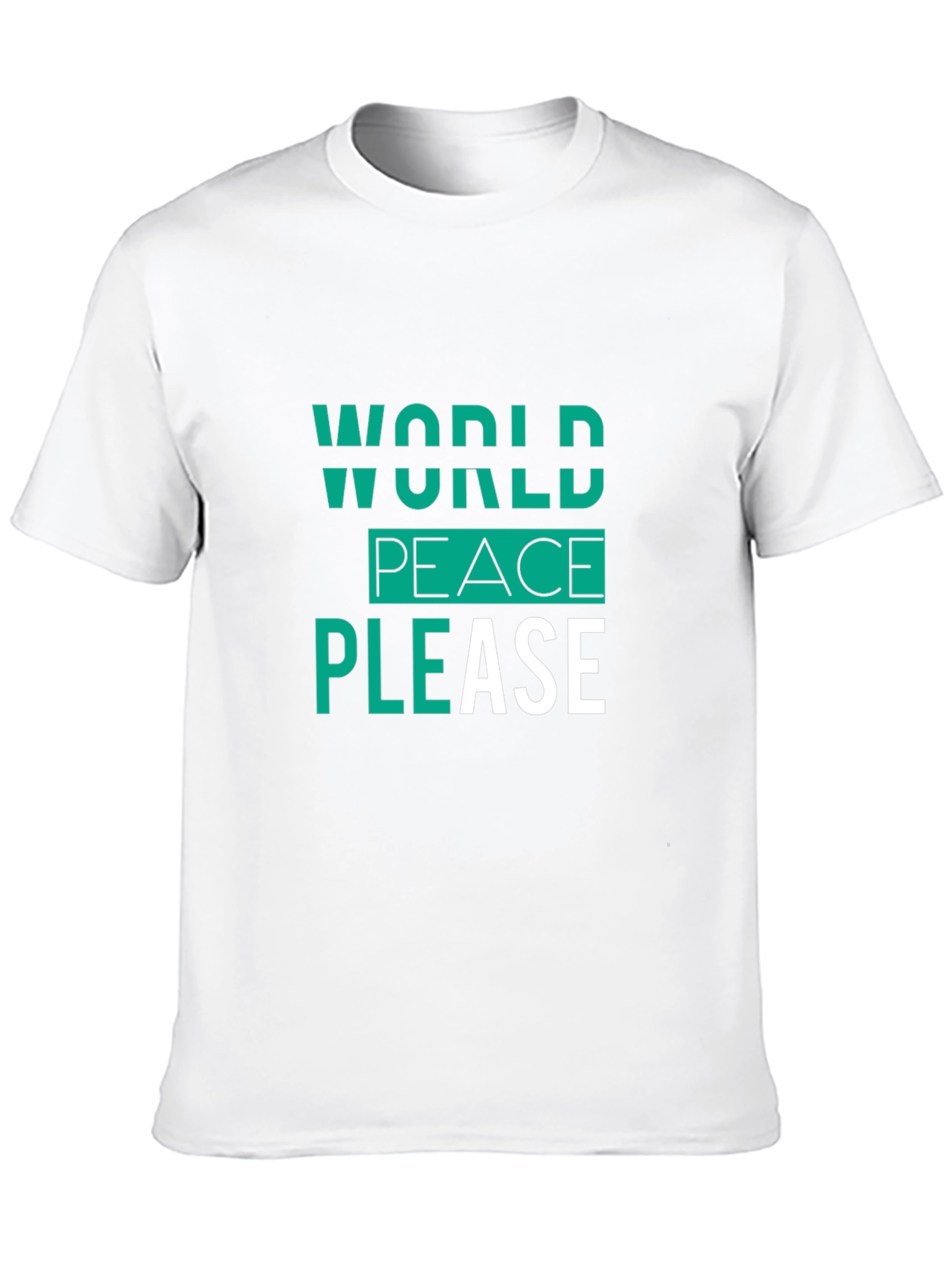 World Peace Please Black Graphic Tee