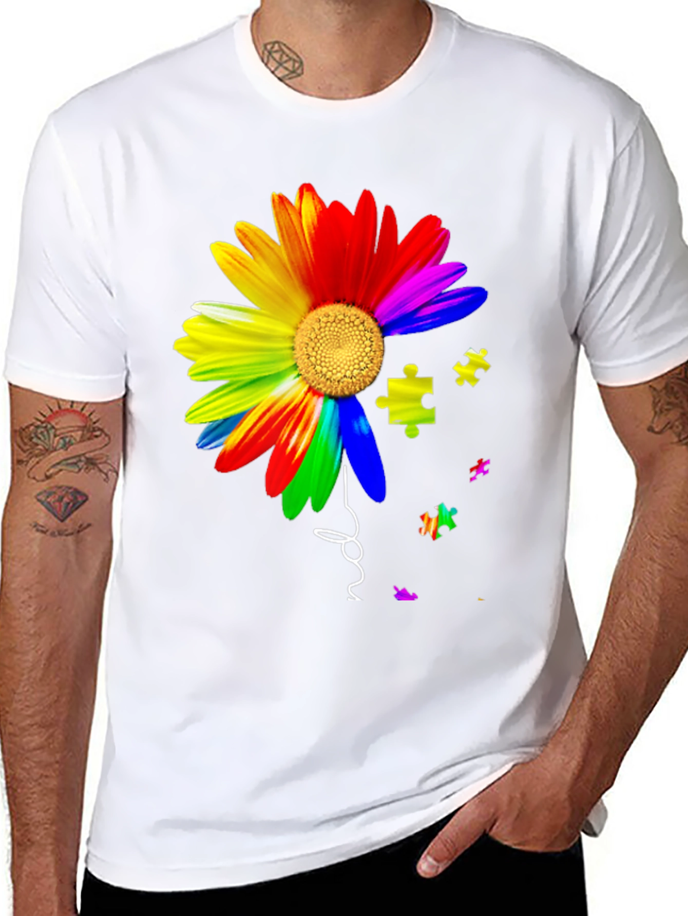 Autism Awareness Flower T-Shirt