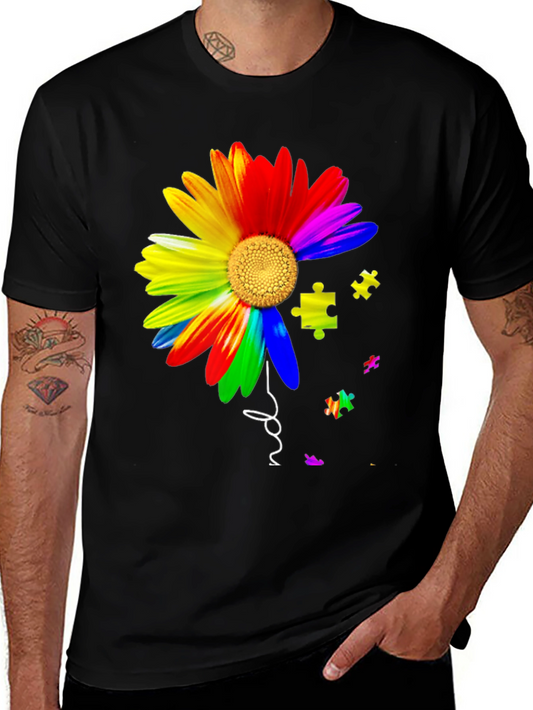 Autism Awareness Flower T-Shirt