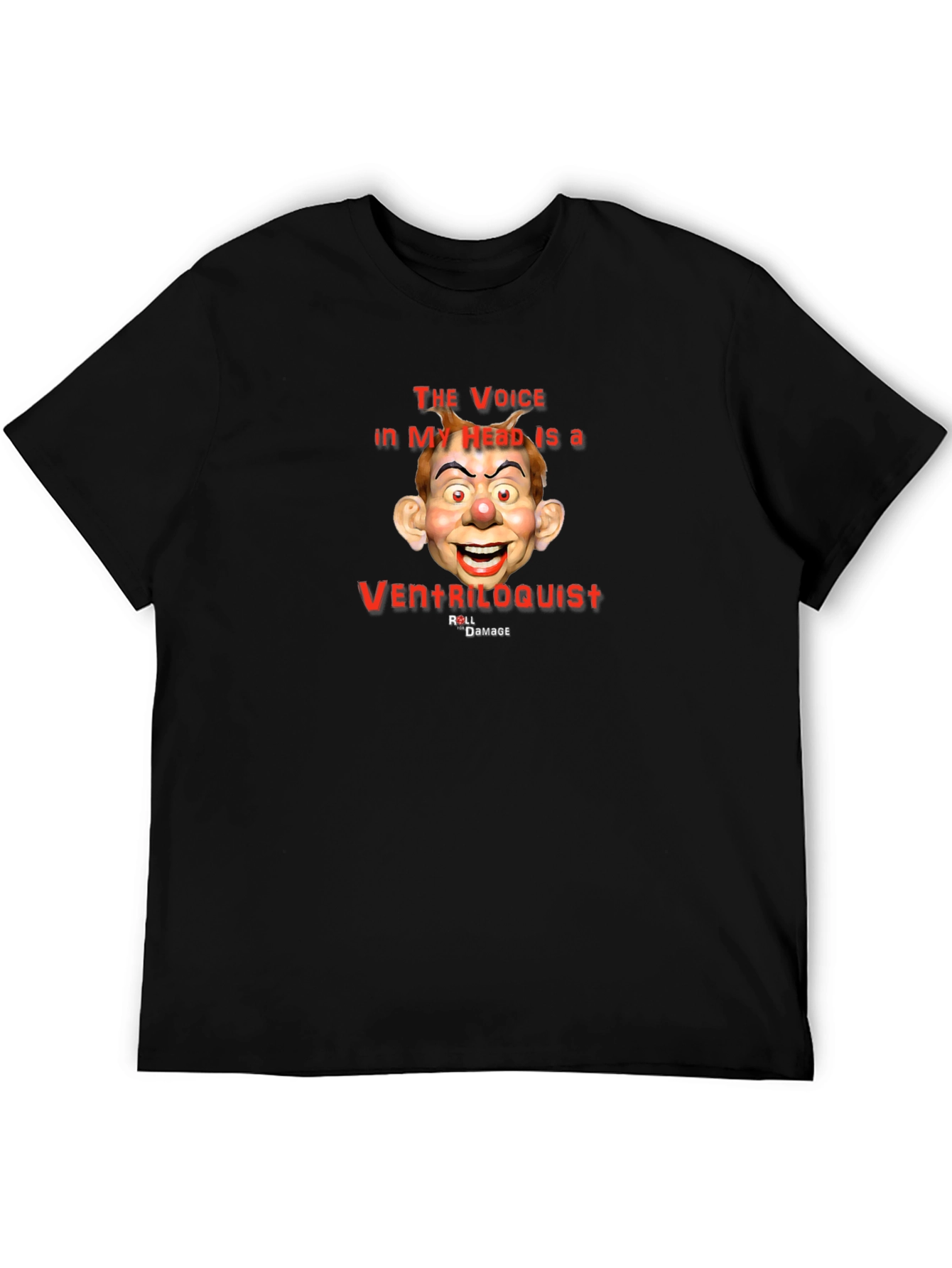 Ventriloquist Dummy Graphic Tee - Unique Humor T-Shirt
