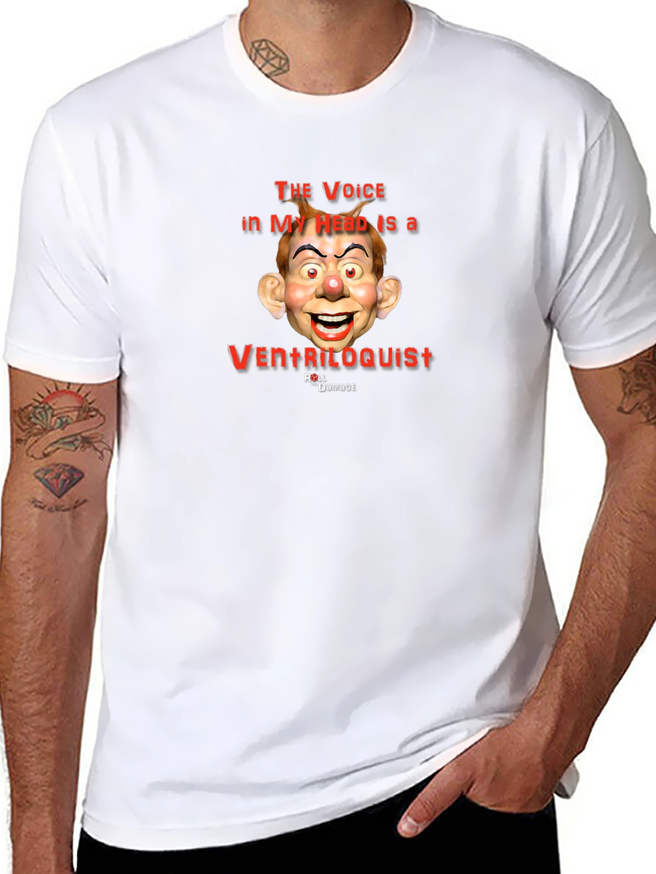 Ventriloquist Dummy Graphic Tee - Unique Humor T-Shirt