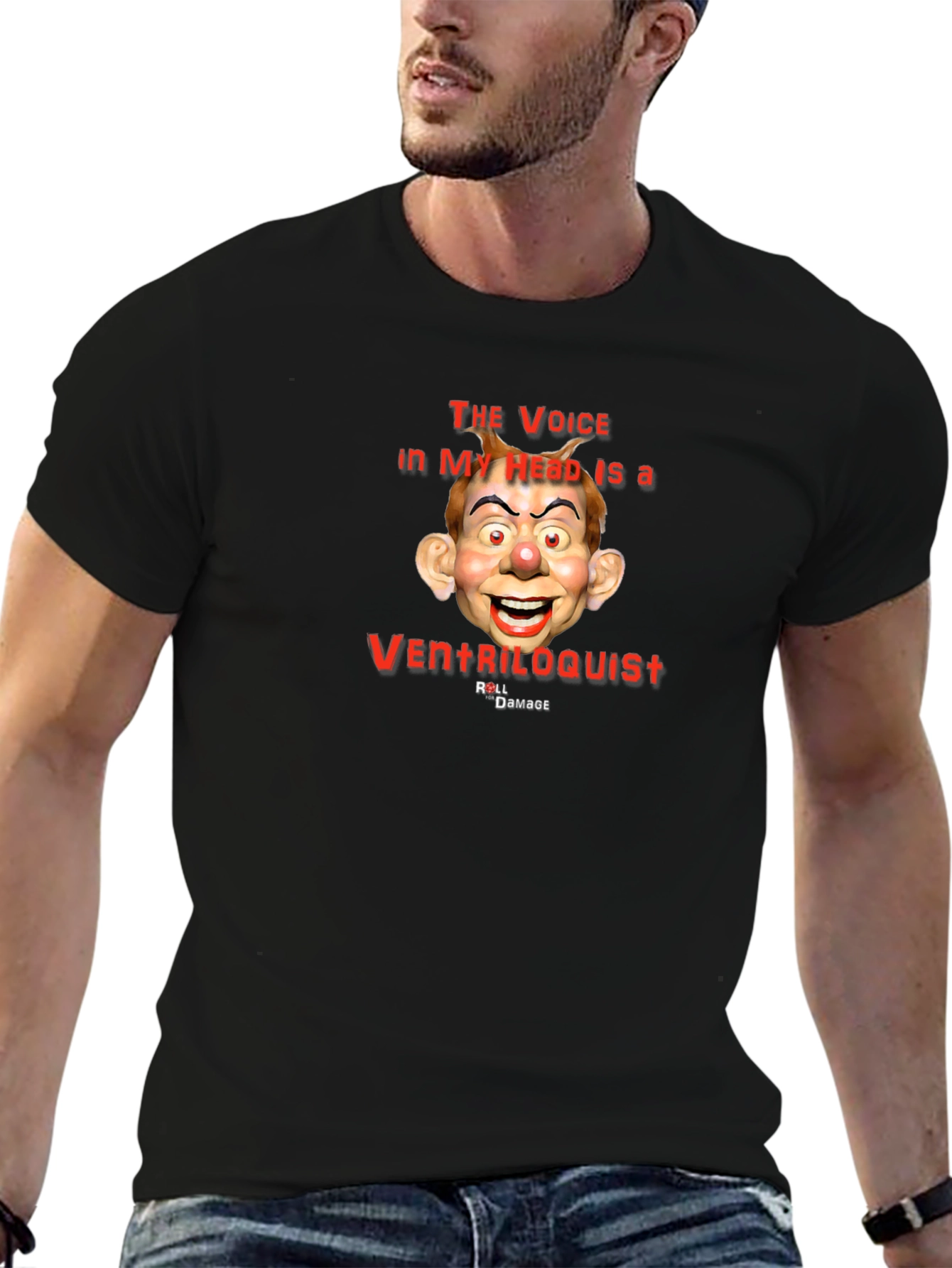 Ventriloquist Dummy Graphic Tee - Unique Humor T-Shirt