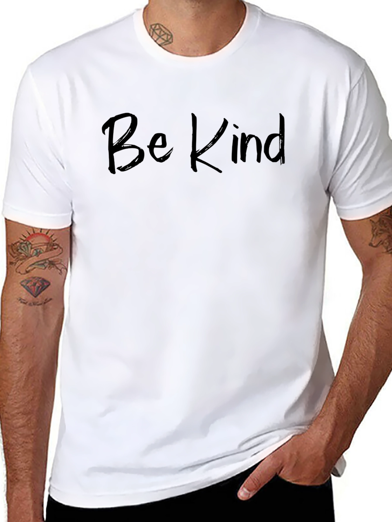 Be Kind Graphic Tee - Soft Cotton Blend