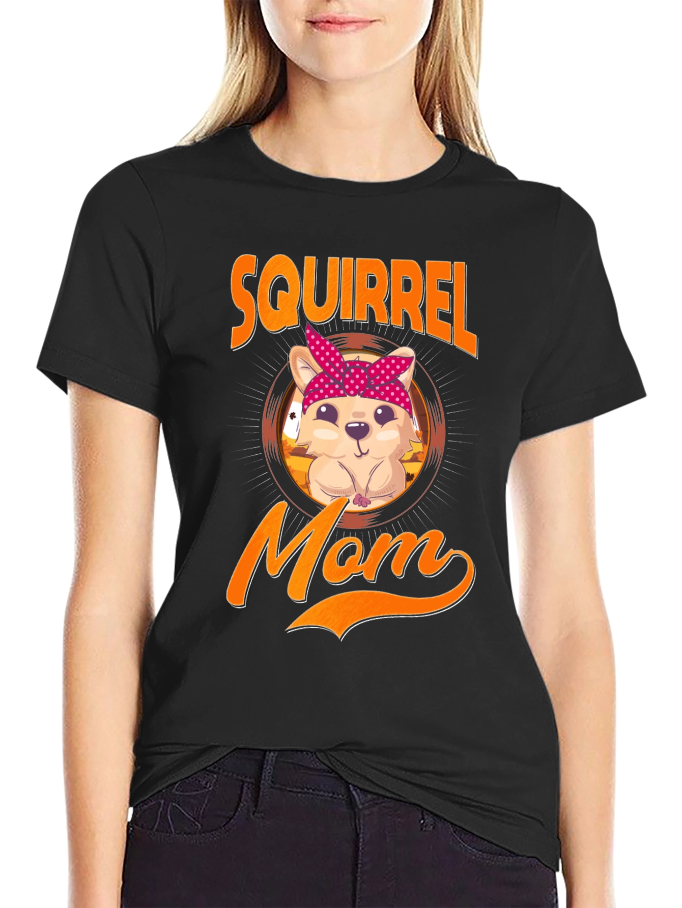 Squirrel Mom T-Shirt - Cute Animal Lover Tee