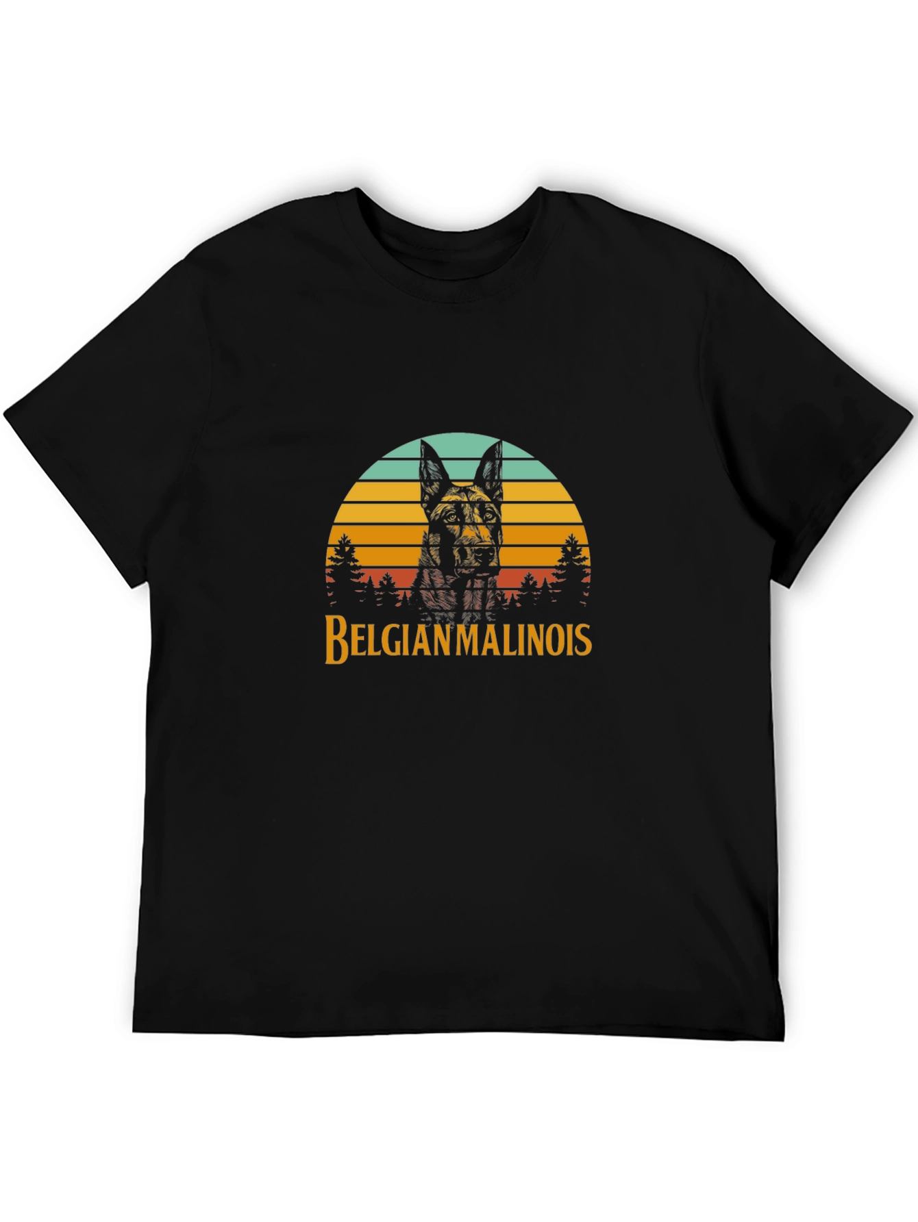 Belgian Malinois Sunset Graphic Tee