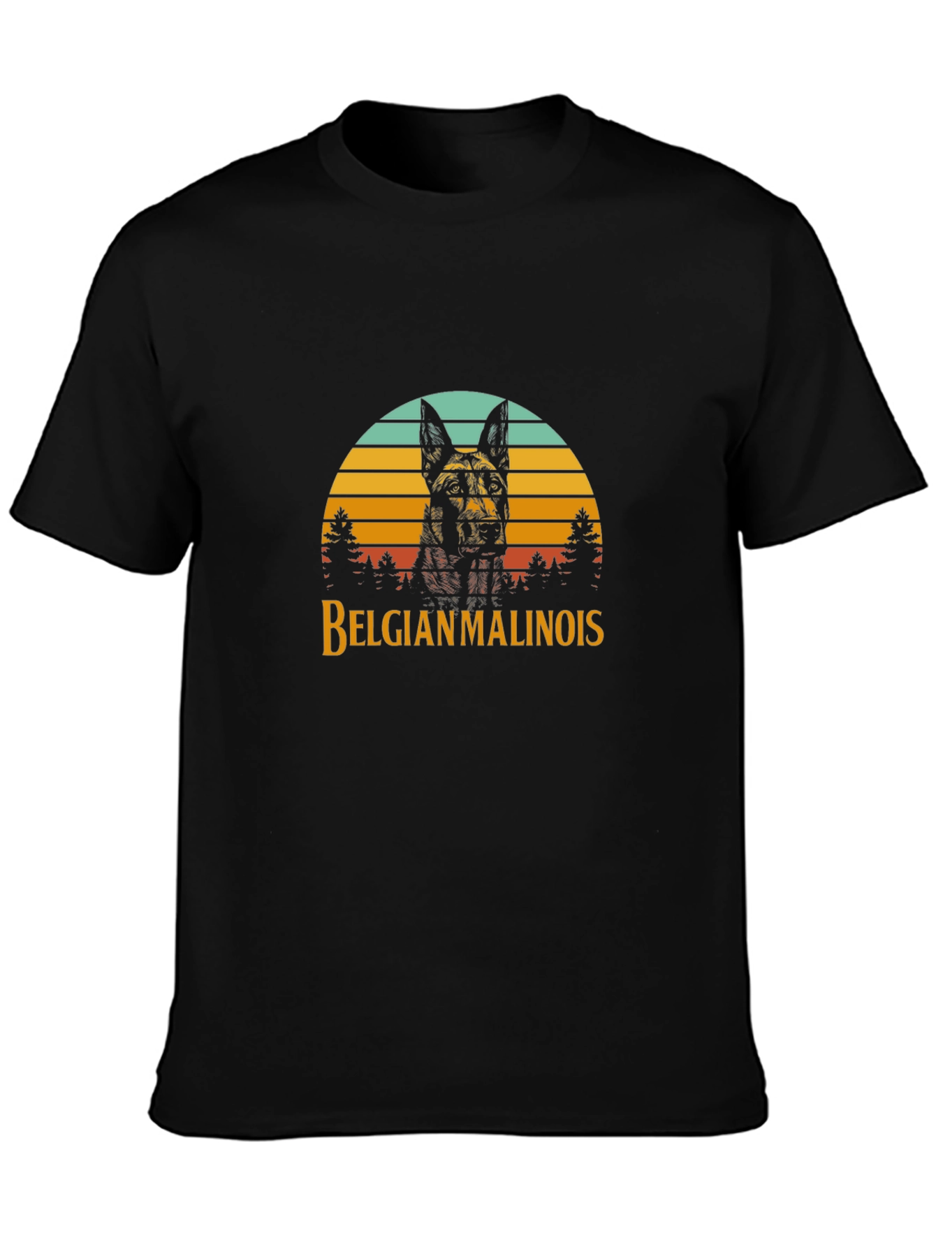Belgian Malinois Sunset Graphic Tee