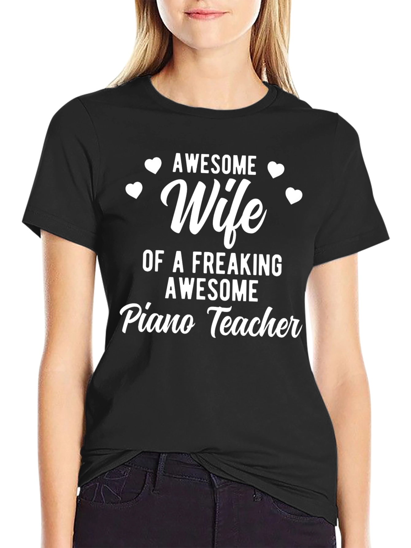 Awesome Wife Piano Teacher T-Shirt