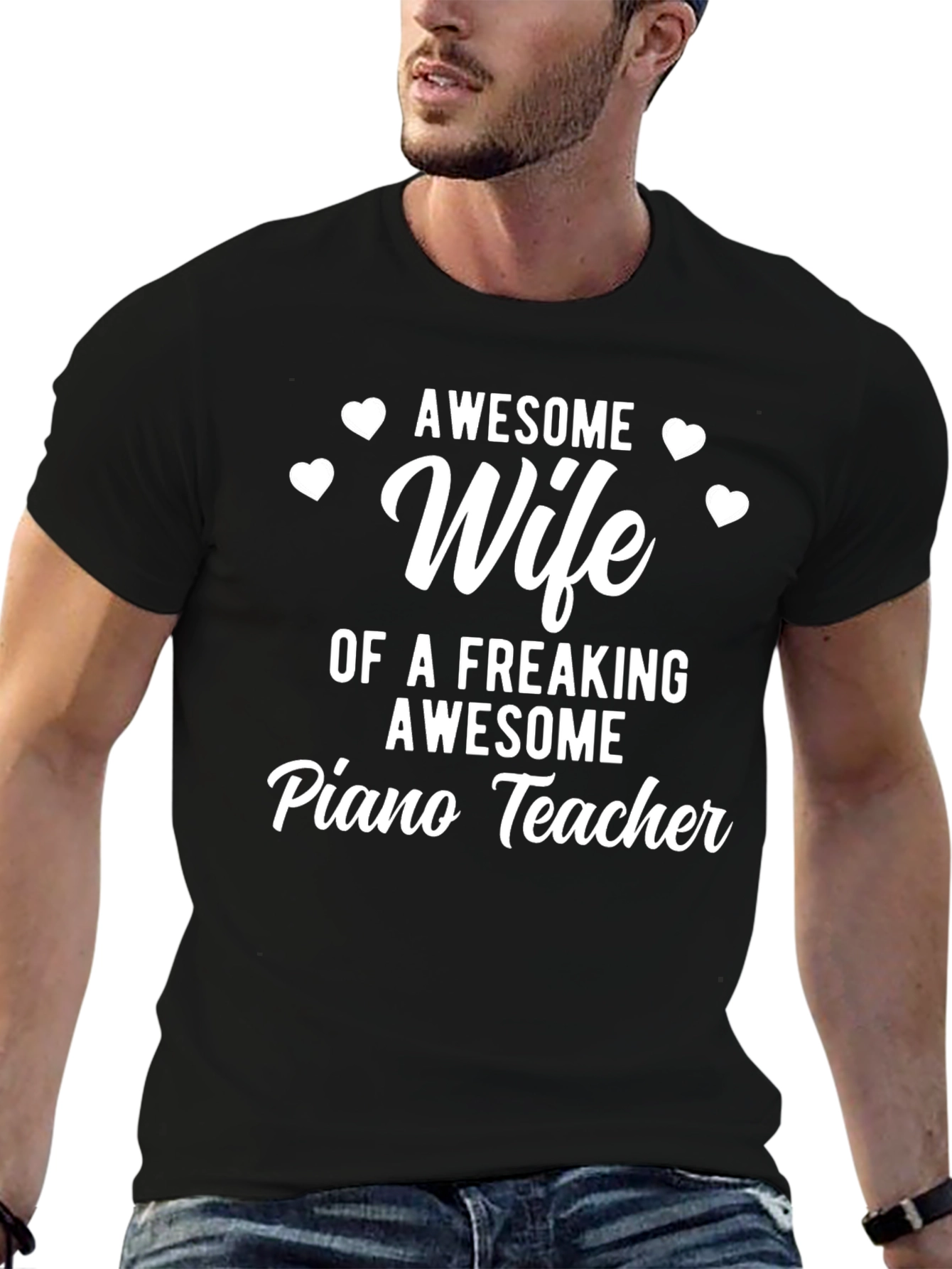 Awesome Wife Piano Teacher T-Shirt