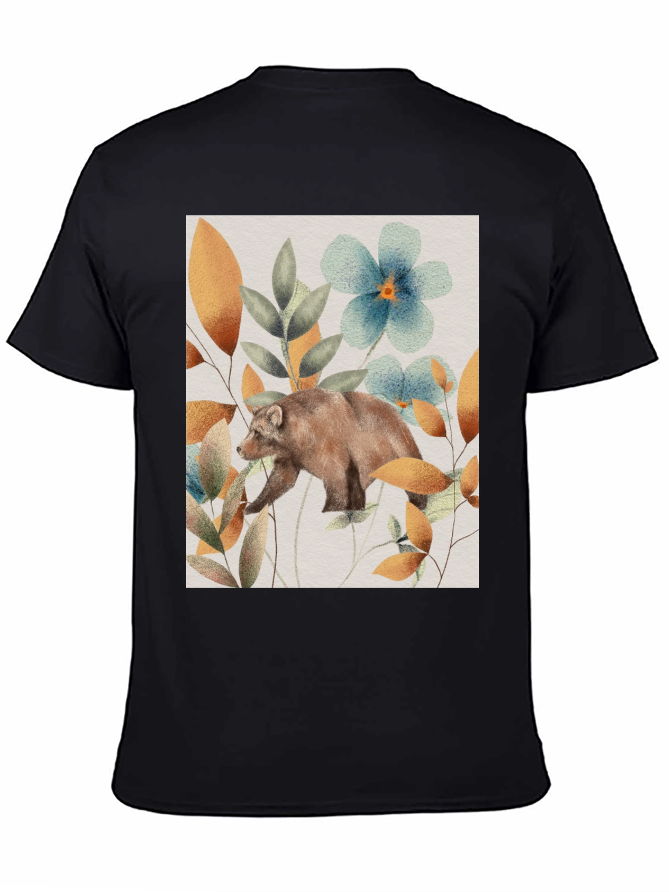 Bear in Bloom T-Shirt - Nature Inspired Graphic Tee
