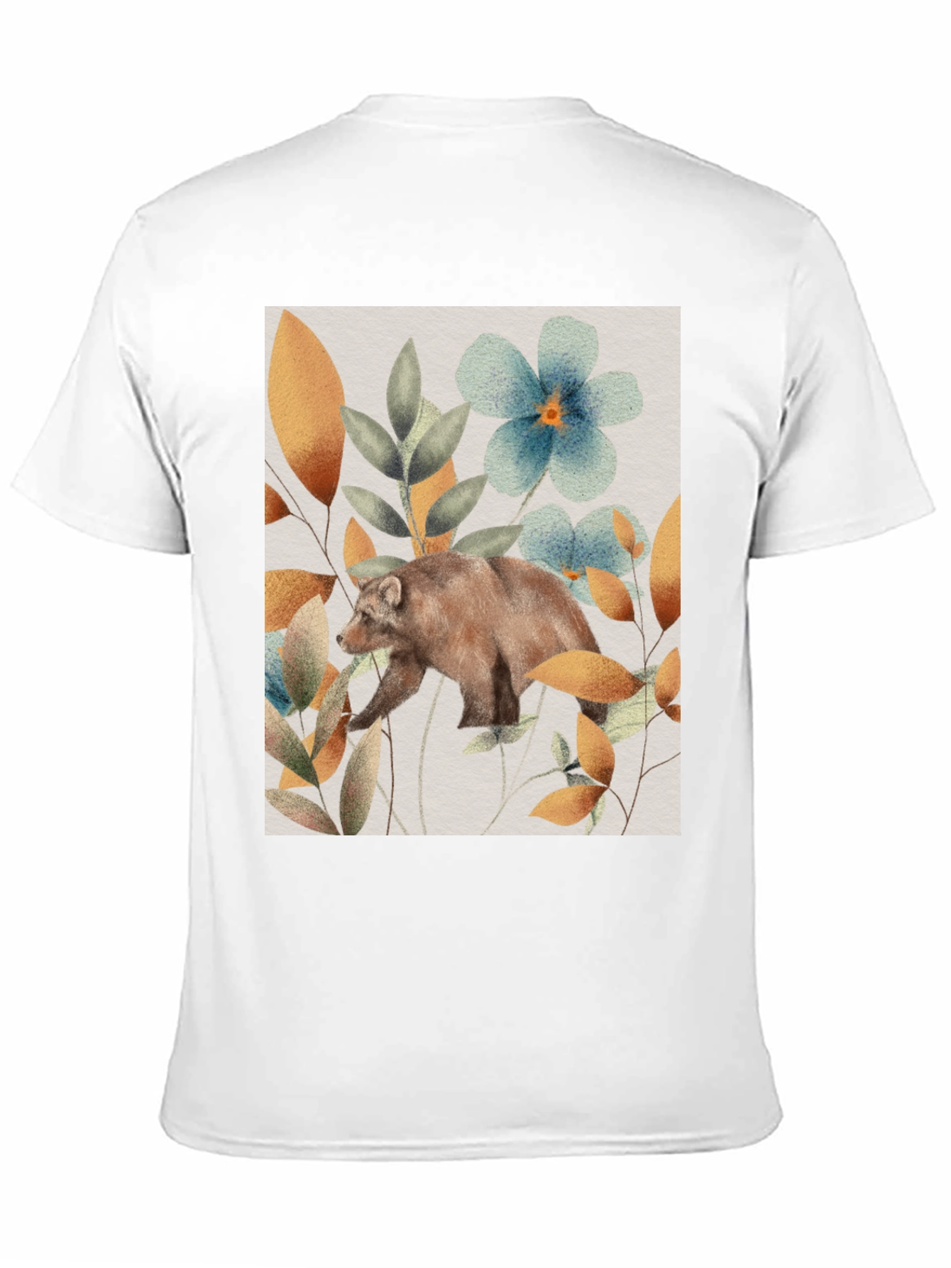 Bear in Bloom T-Shirt - Nature Inspired Graphic Tee