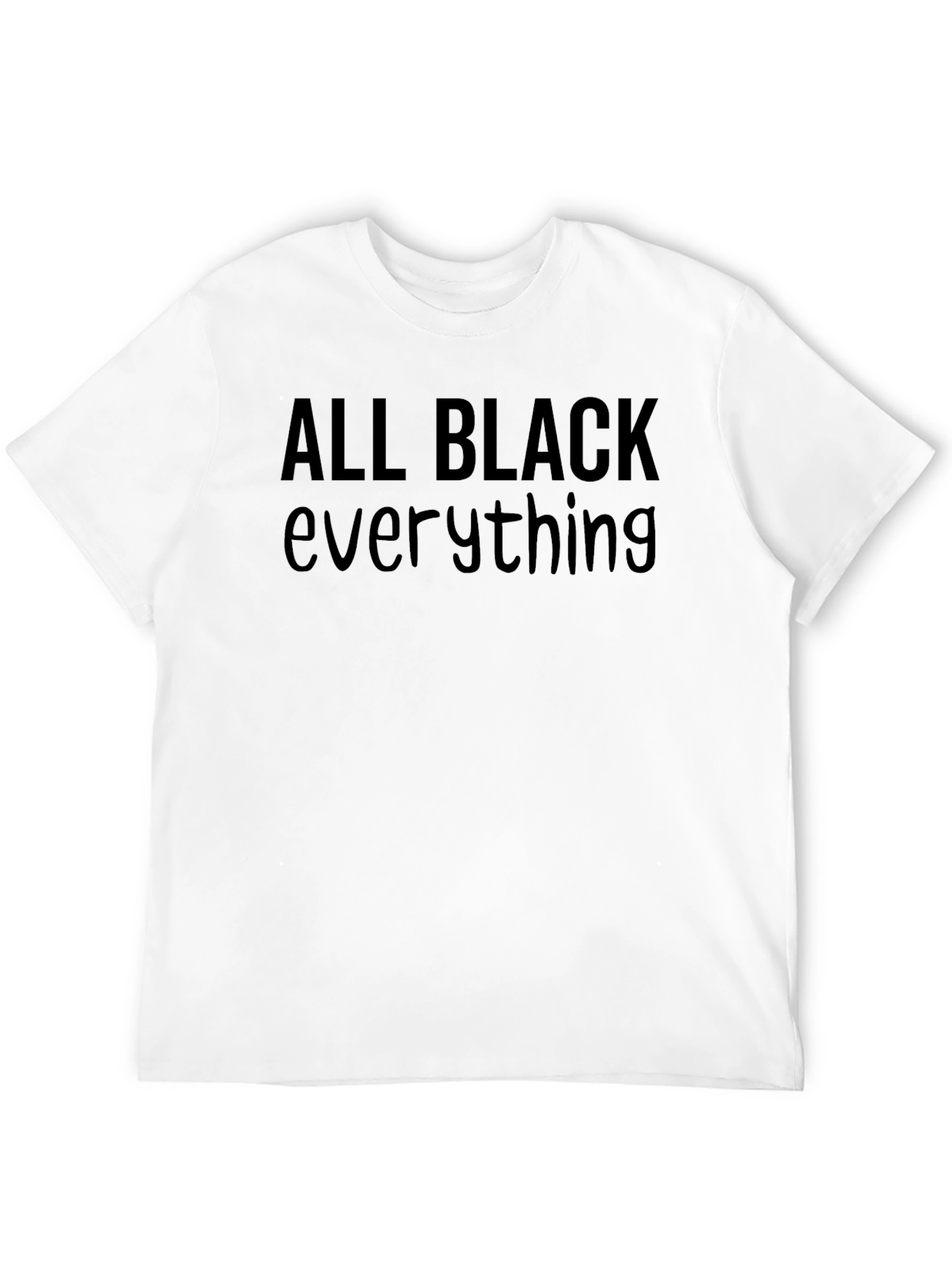 All Black Everything Graphic Tee
