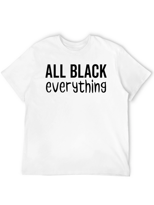 All Black Everything Graphic Tee