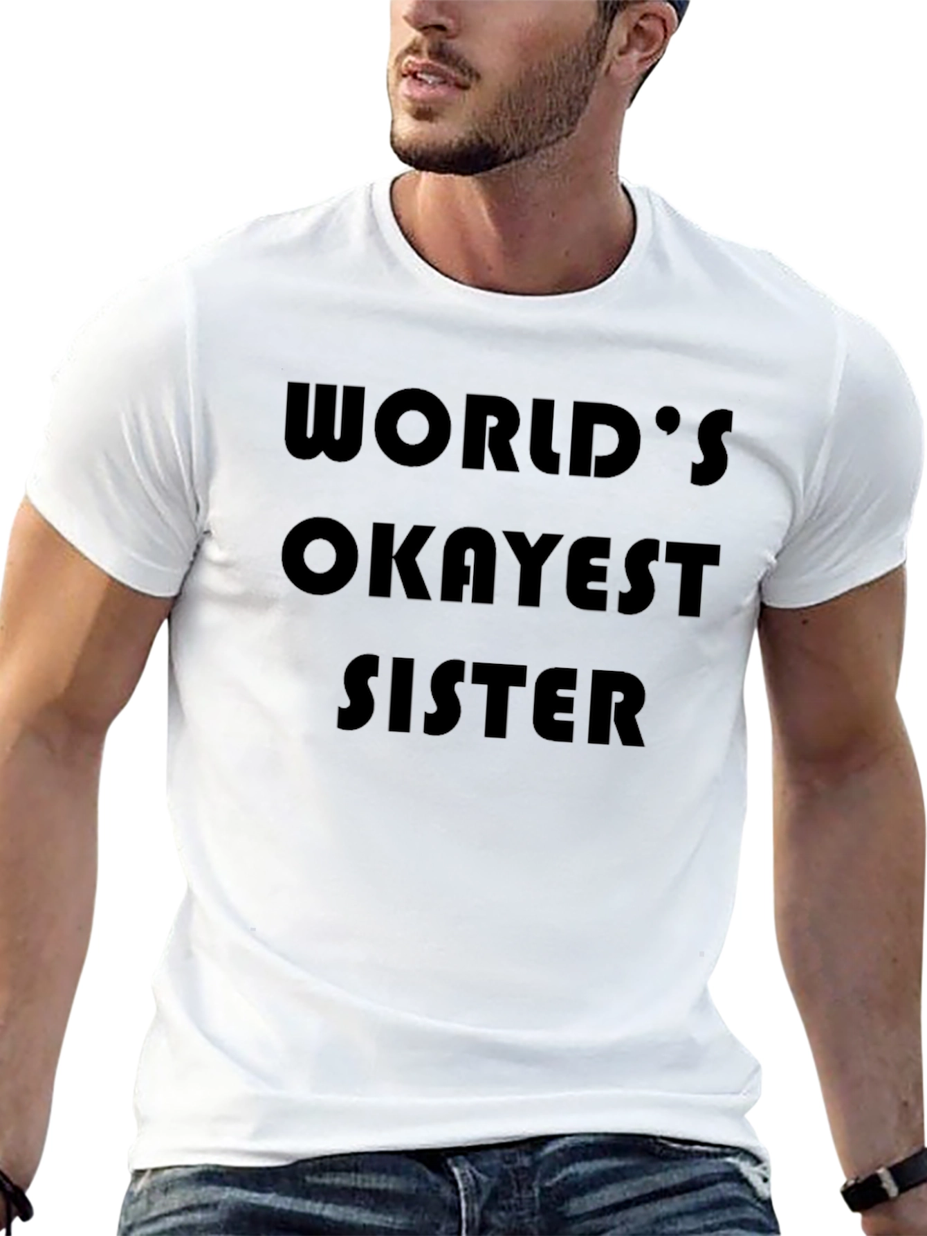 Worlds Okayest Sister Graphic T-Shirt