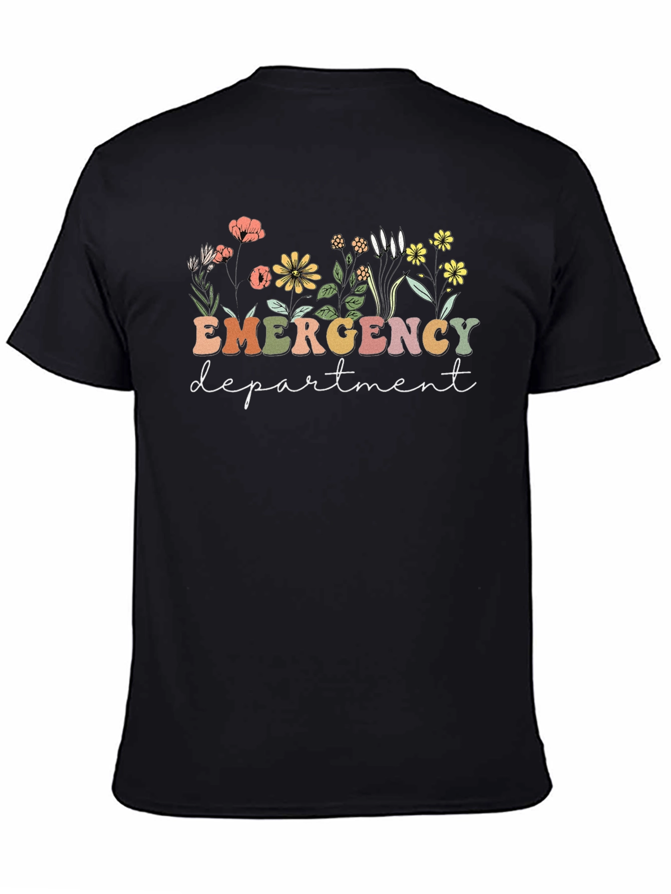 Emergency Department Floral Graphic Tee