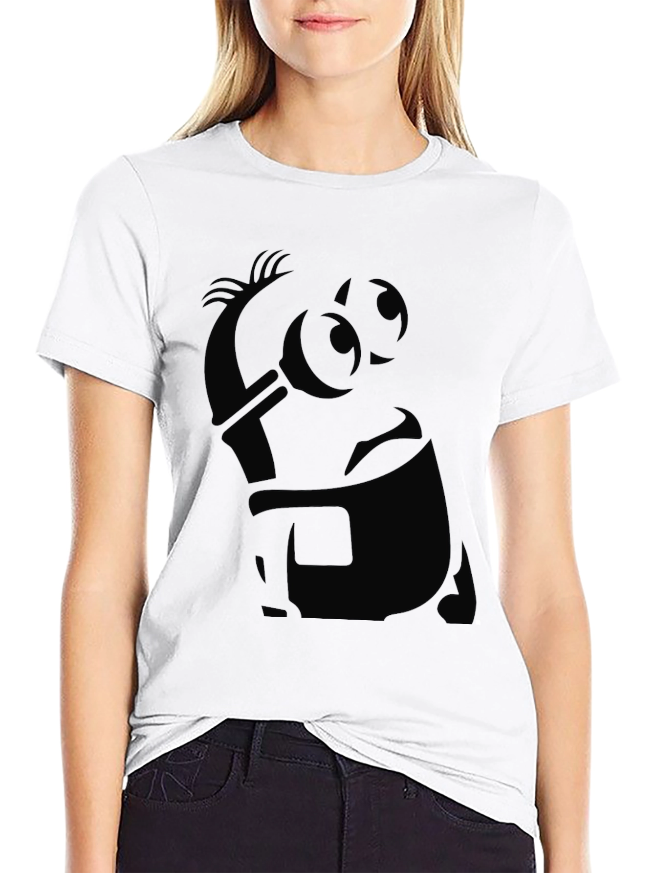 Black Minion Graphic Tee - Mens