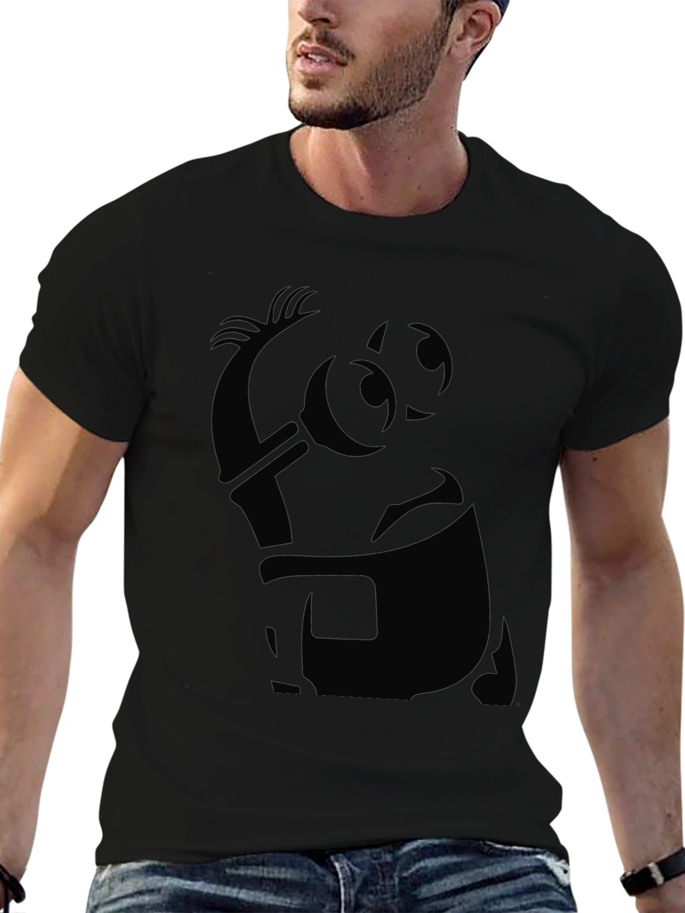 Black Minion Graphic Tee - Mens