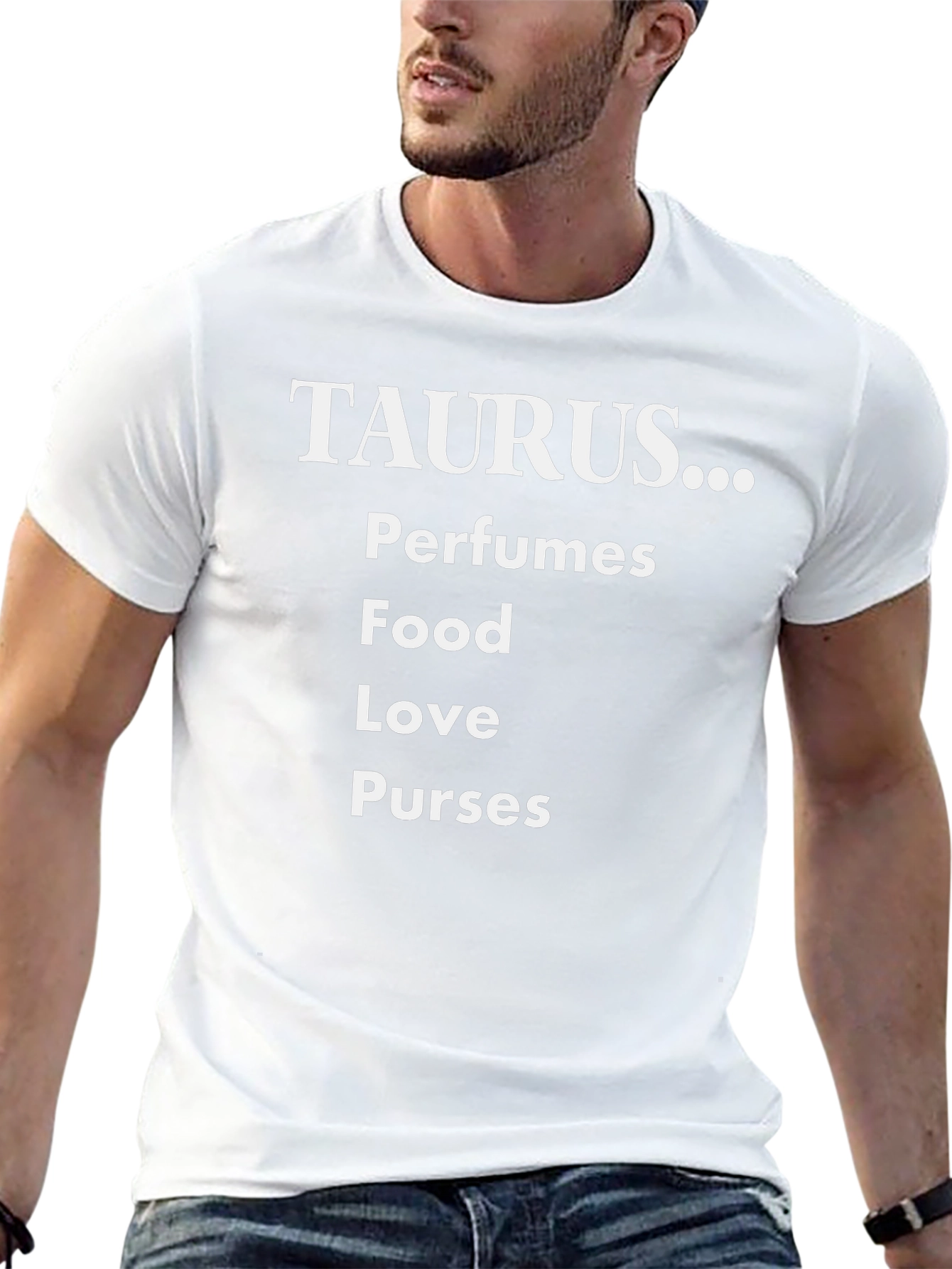 Taurus Zodiac Sign Black Graphic T-Shirt