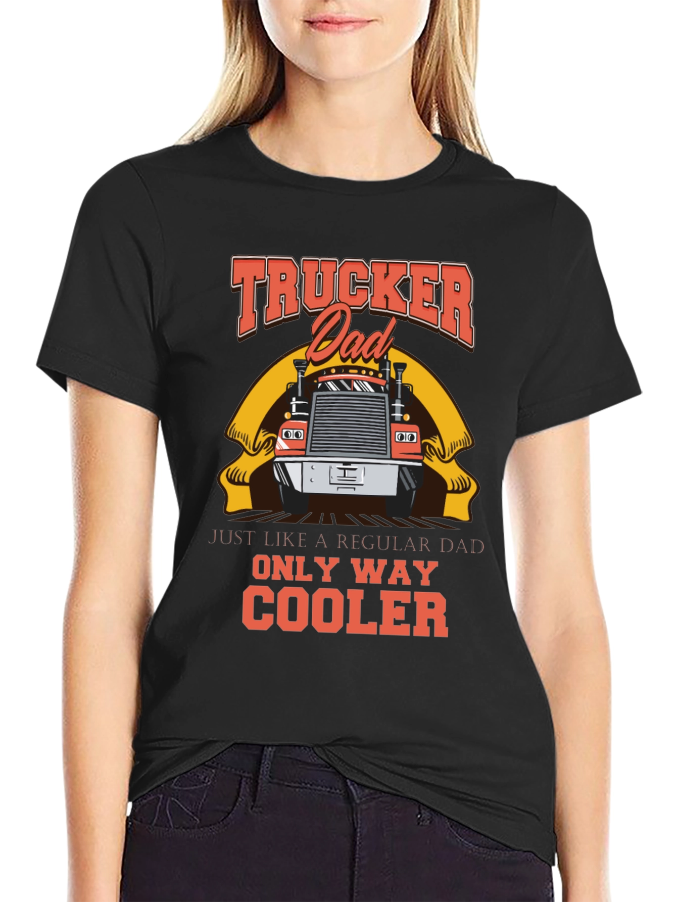 Trucker Dad T-Shirt - Cool Fathers Day Gift