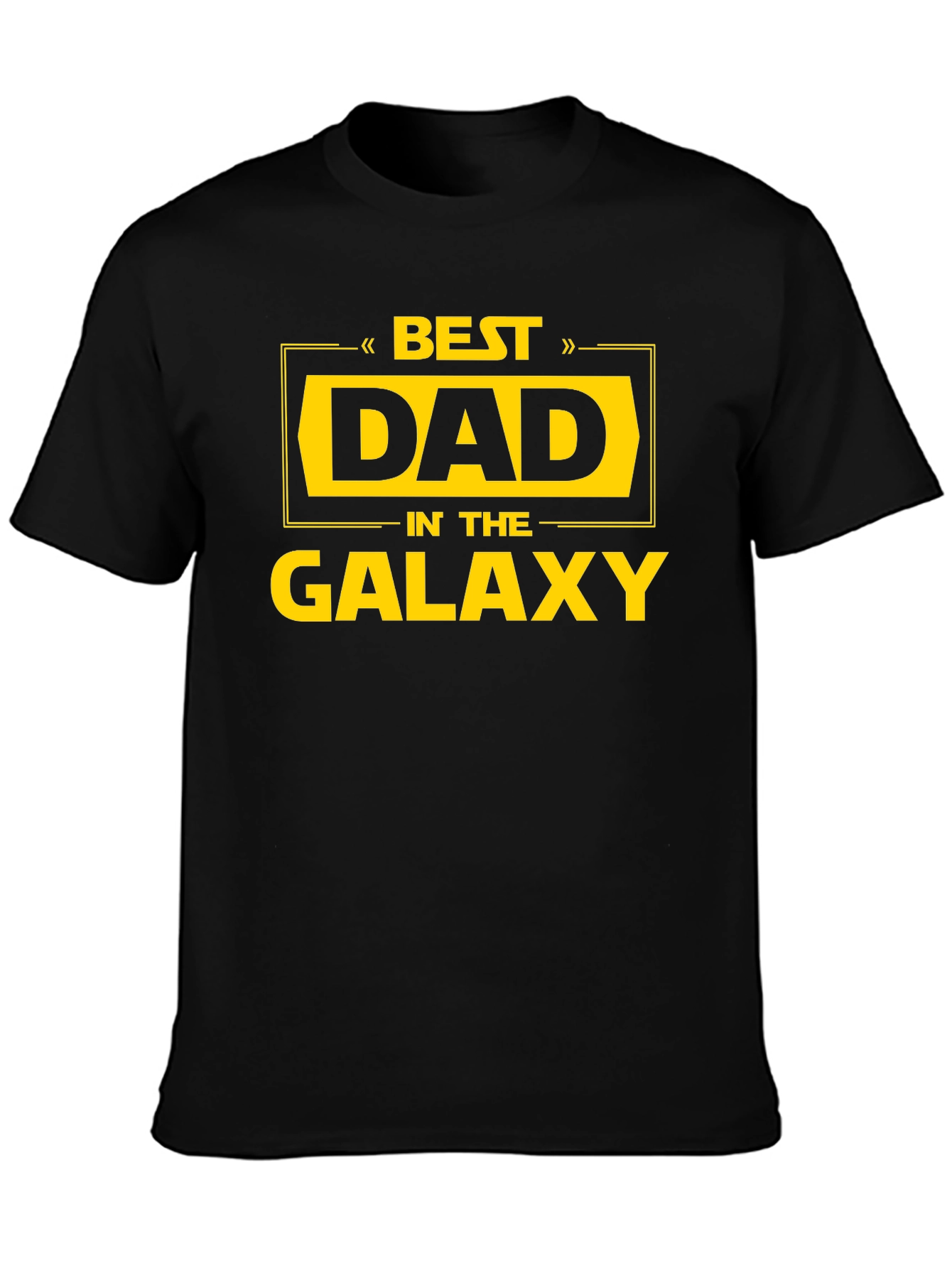 Best Dad in the Galaxy Black T-Shirt