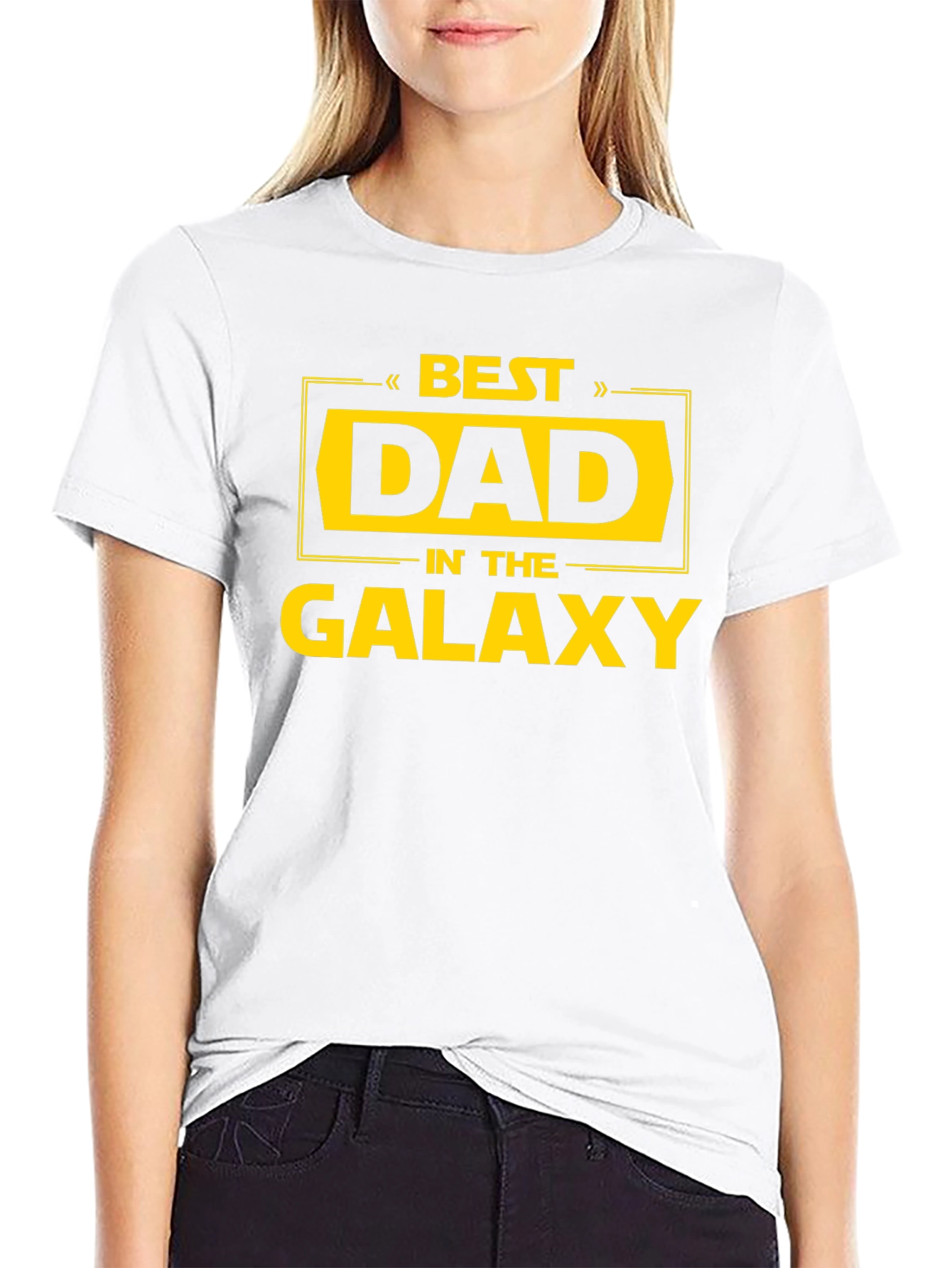 Best Dad in the Galaxy Black T-Shirt