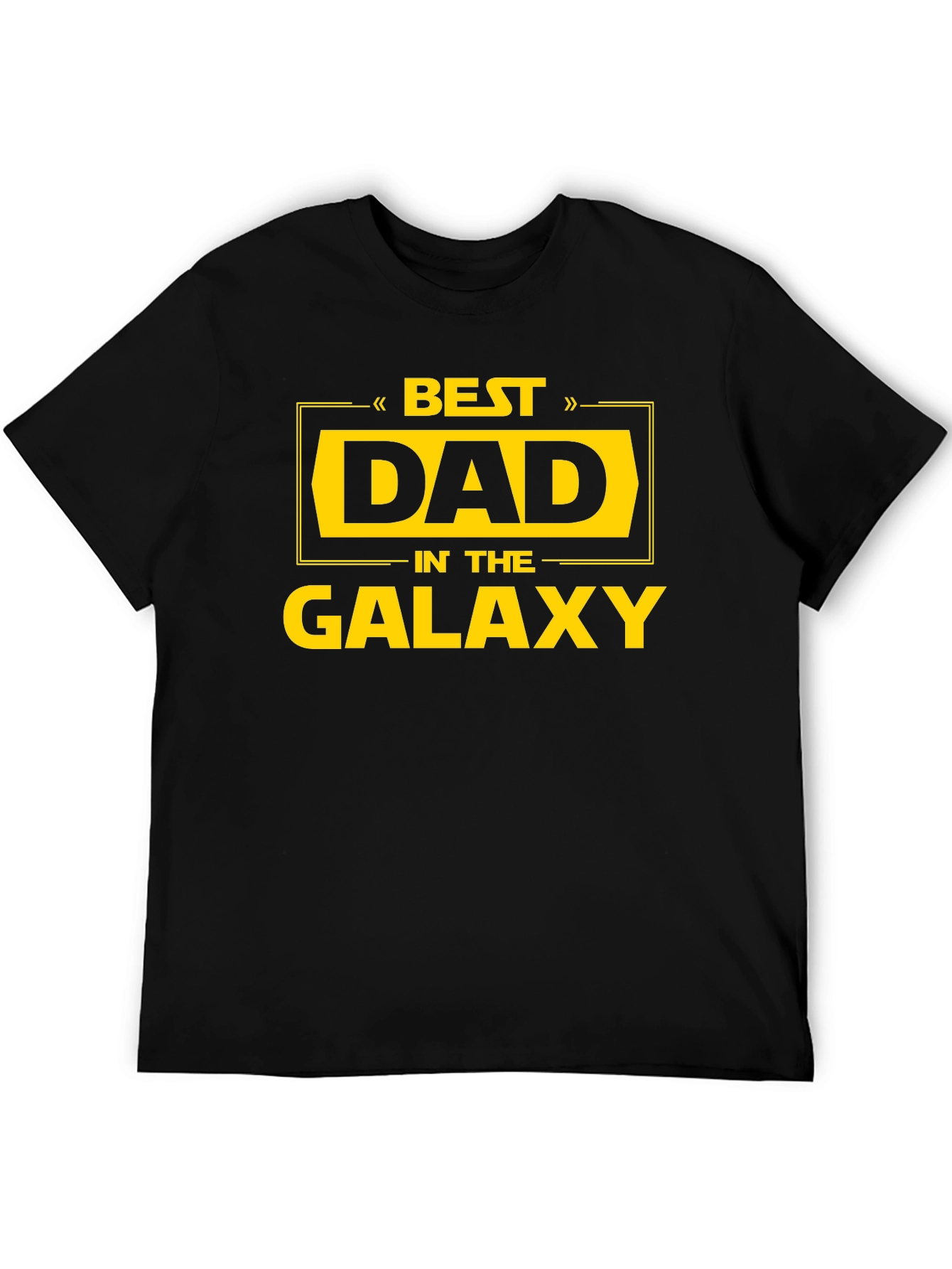 Best Dad in the Galaxy Black T-Shirt