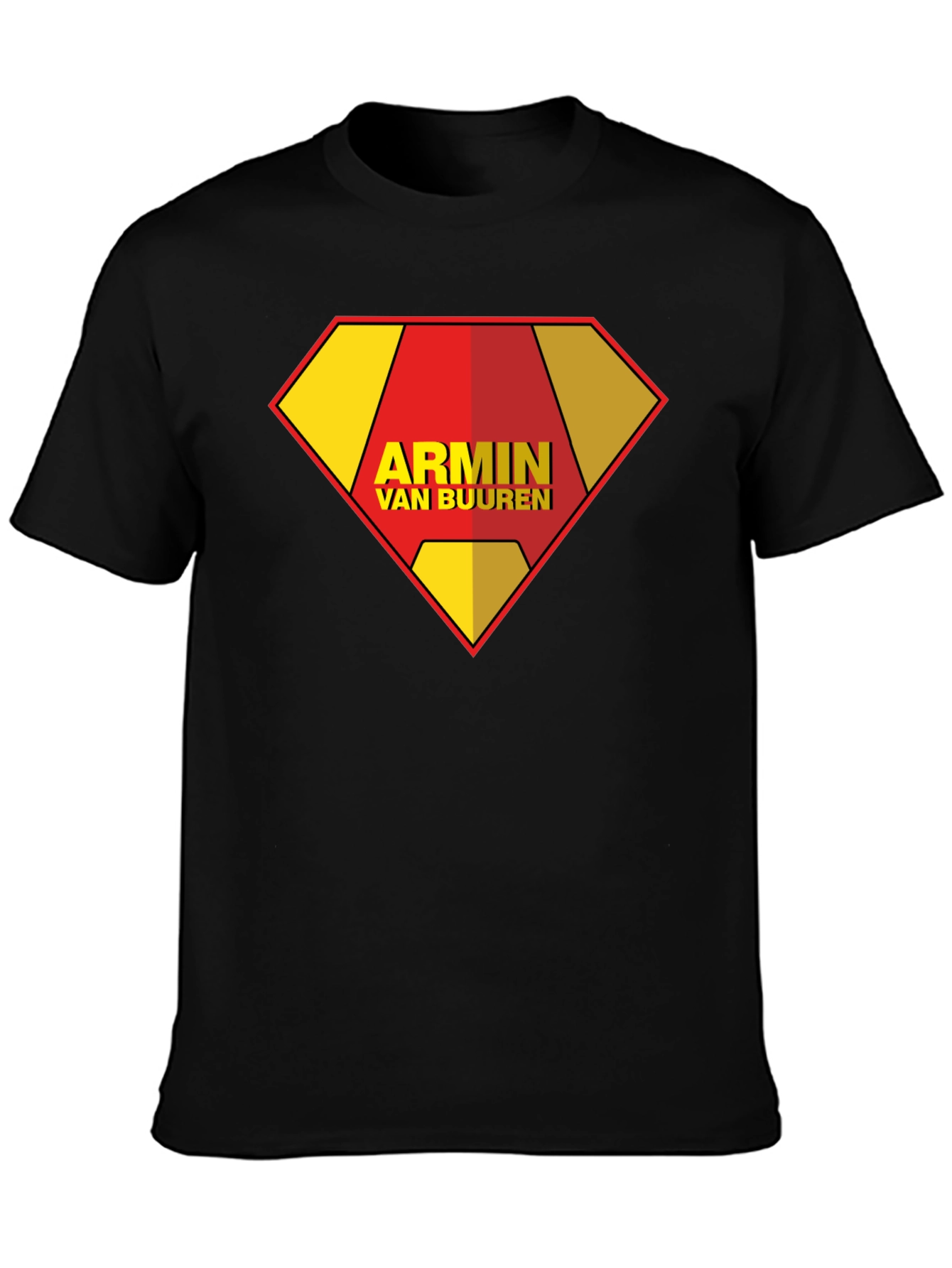 Armin Van Buuren Superman Style Black T-Shirt