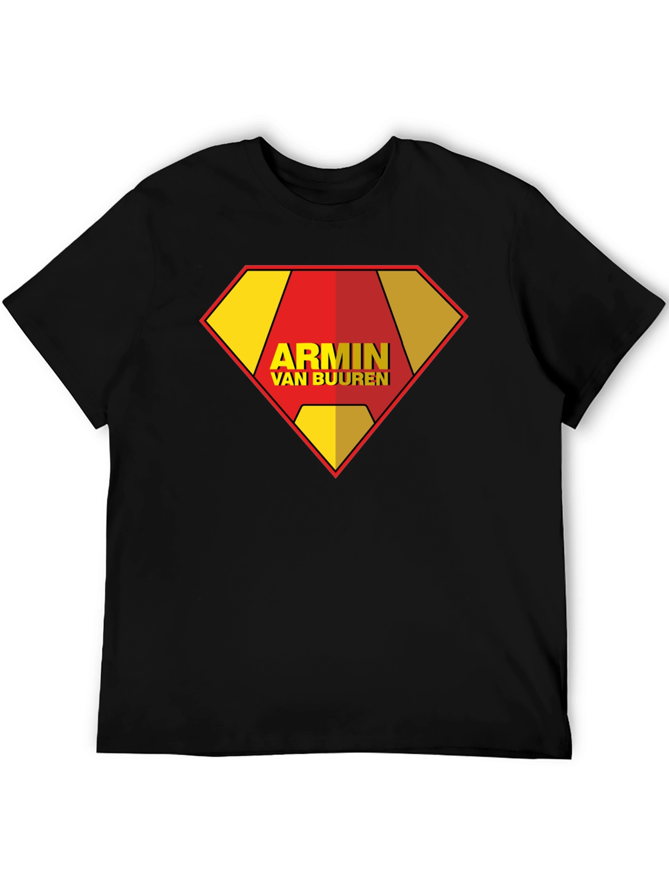 Armin Van Buuren Superman Style Black T-Shirt