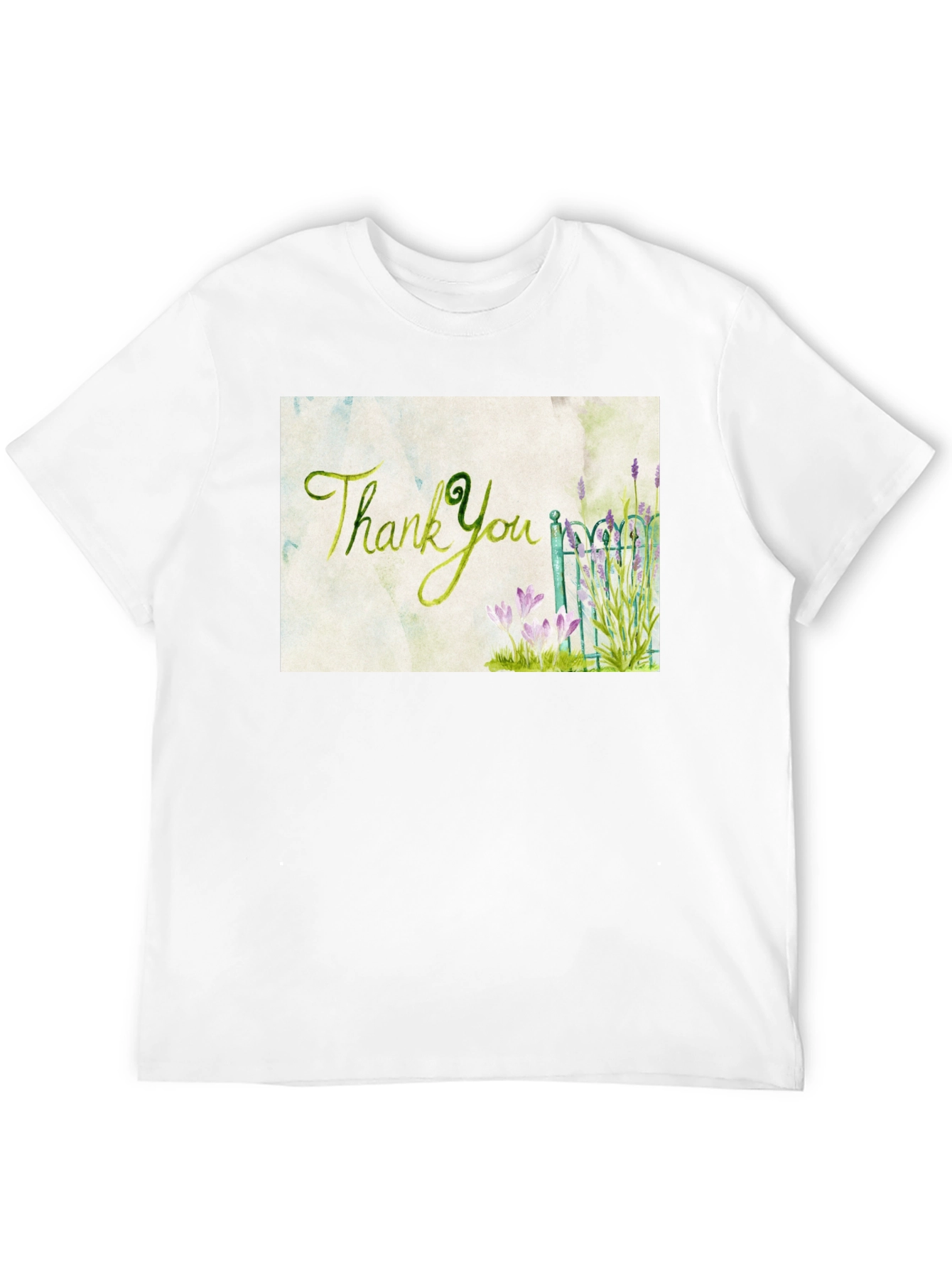 Thank You Garden T-Shirt - Artistic Graphic Tee